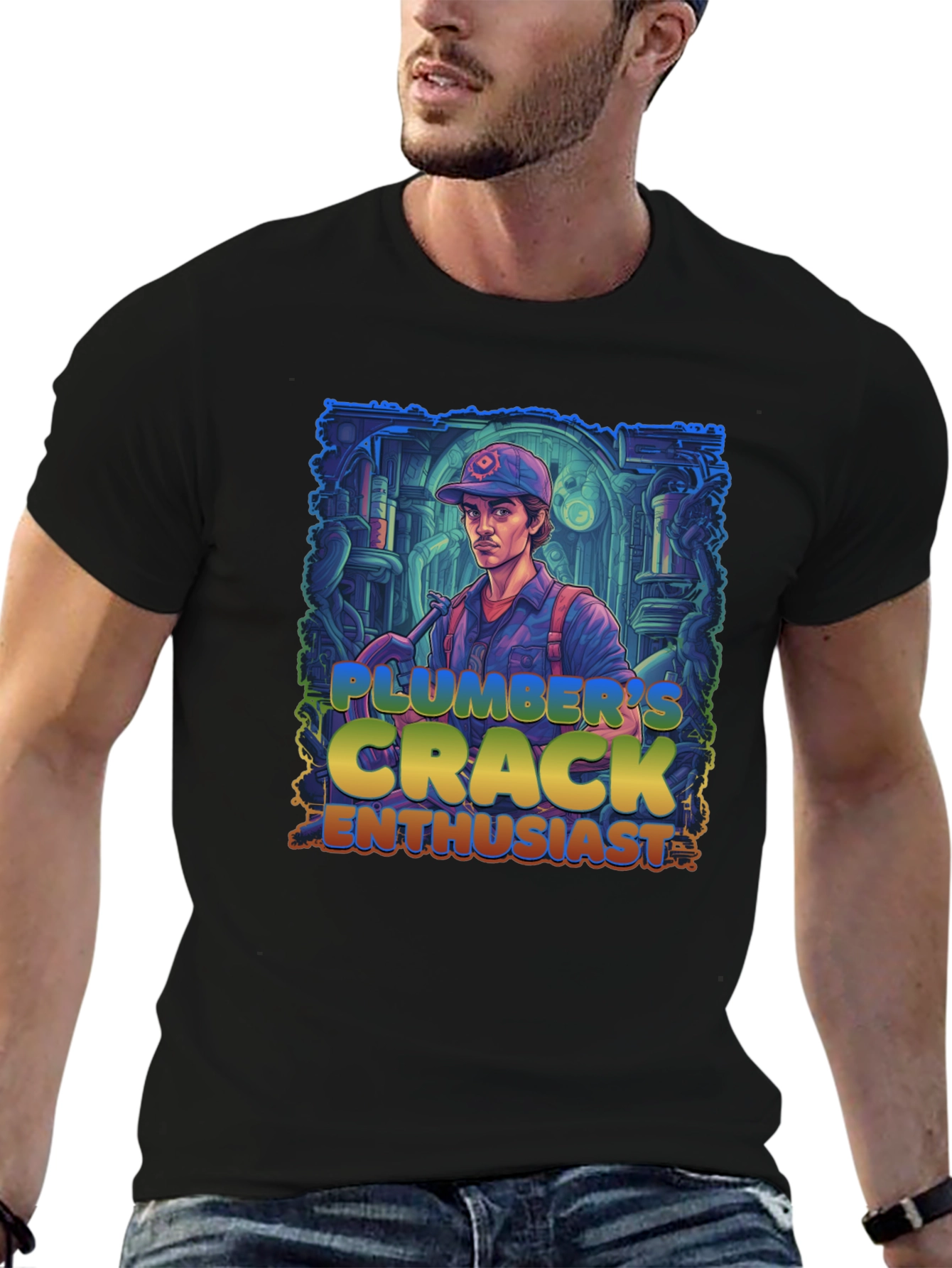 Plumbers Crack Enthusiast Graphic Tee