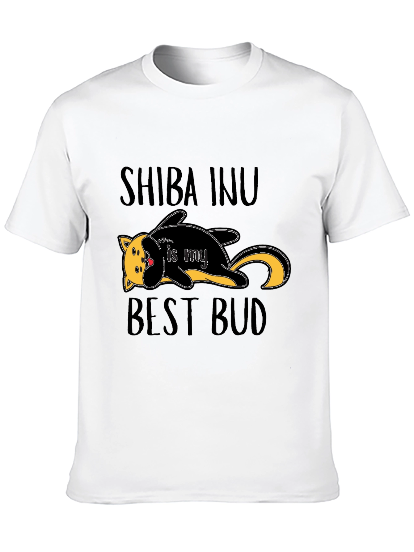 Shiba Inu Best Bud T-Shirt – Cute Dog Lover Graphic Tee