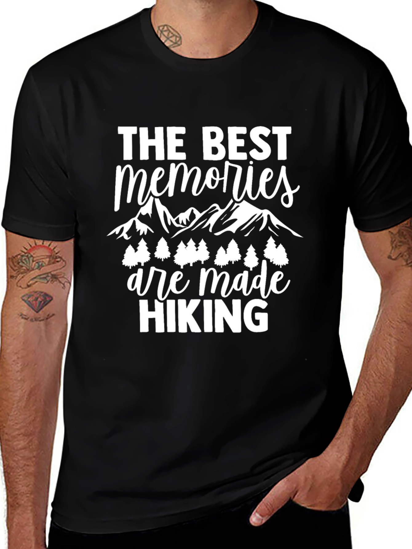 Hiking Memories Black T-Shirt