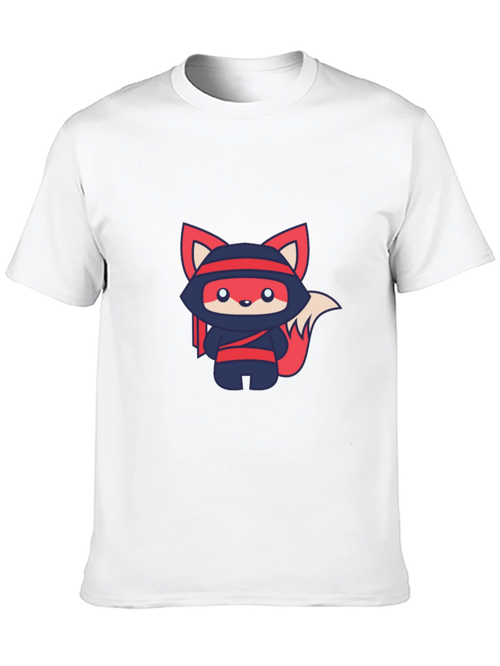 Ninja Fox Graphic Tee - Cute Anime Style T-Shirt