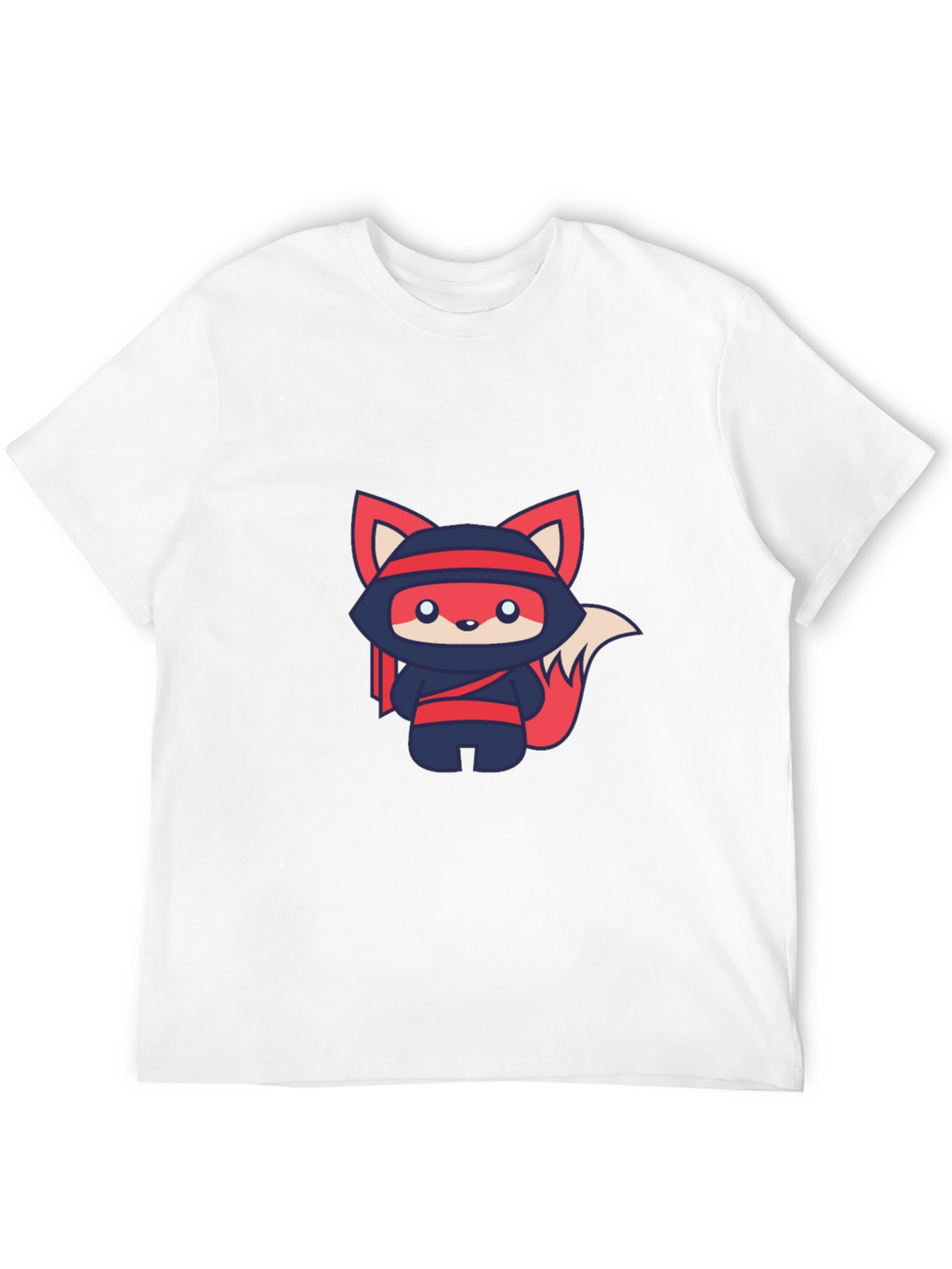 Ninja Fox Graphic Tee - Cute Anime Style T-Shirt