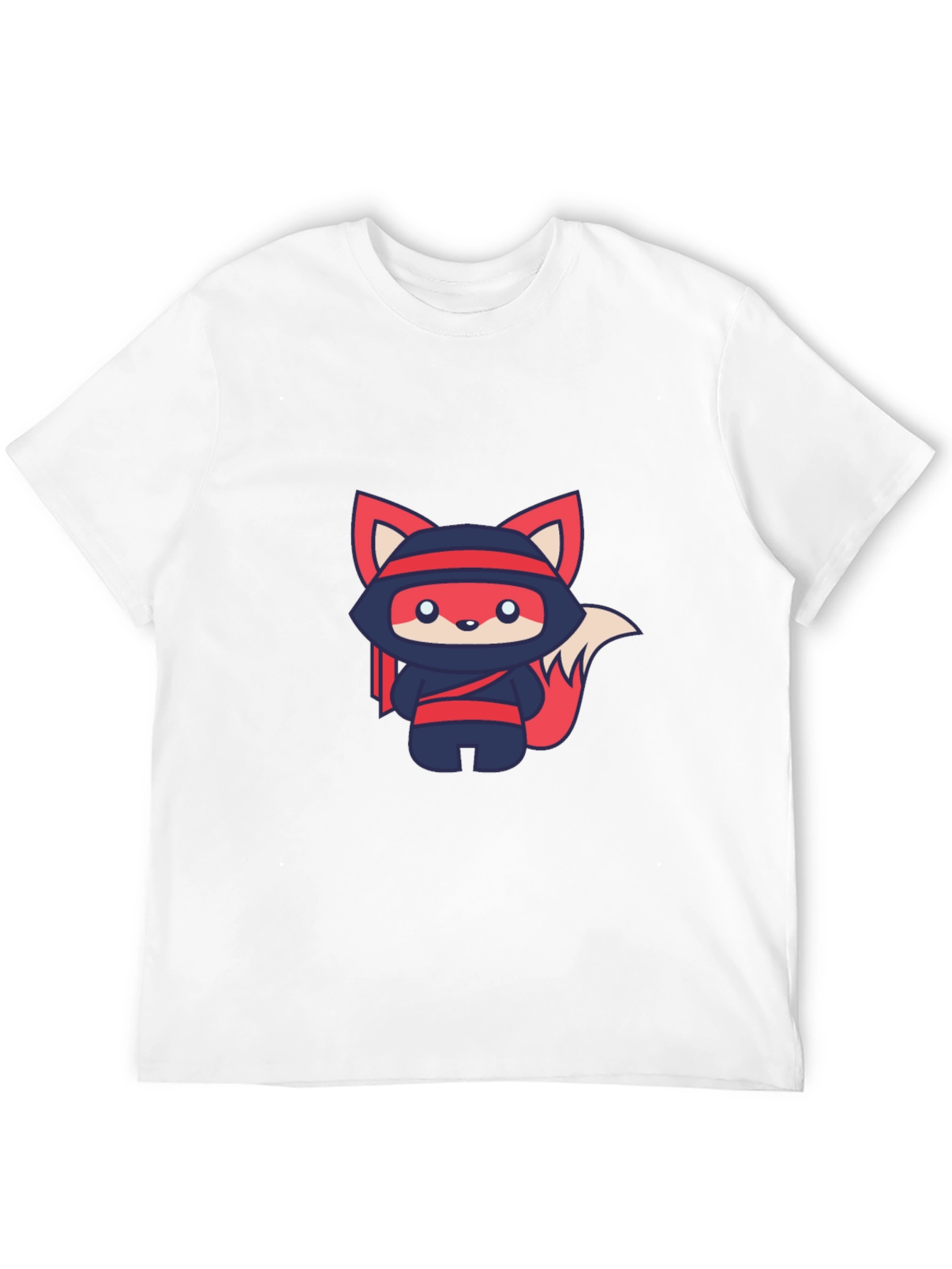 Ninja Fox Graphic Tee - Cute Anime Style T-Shirt