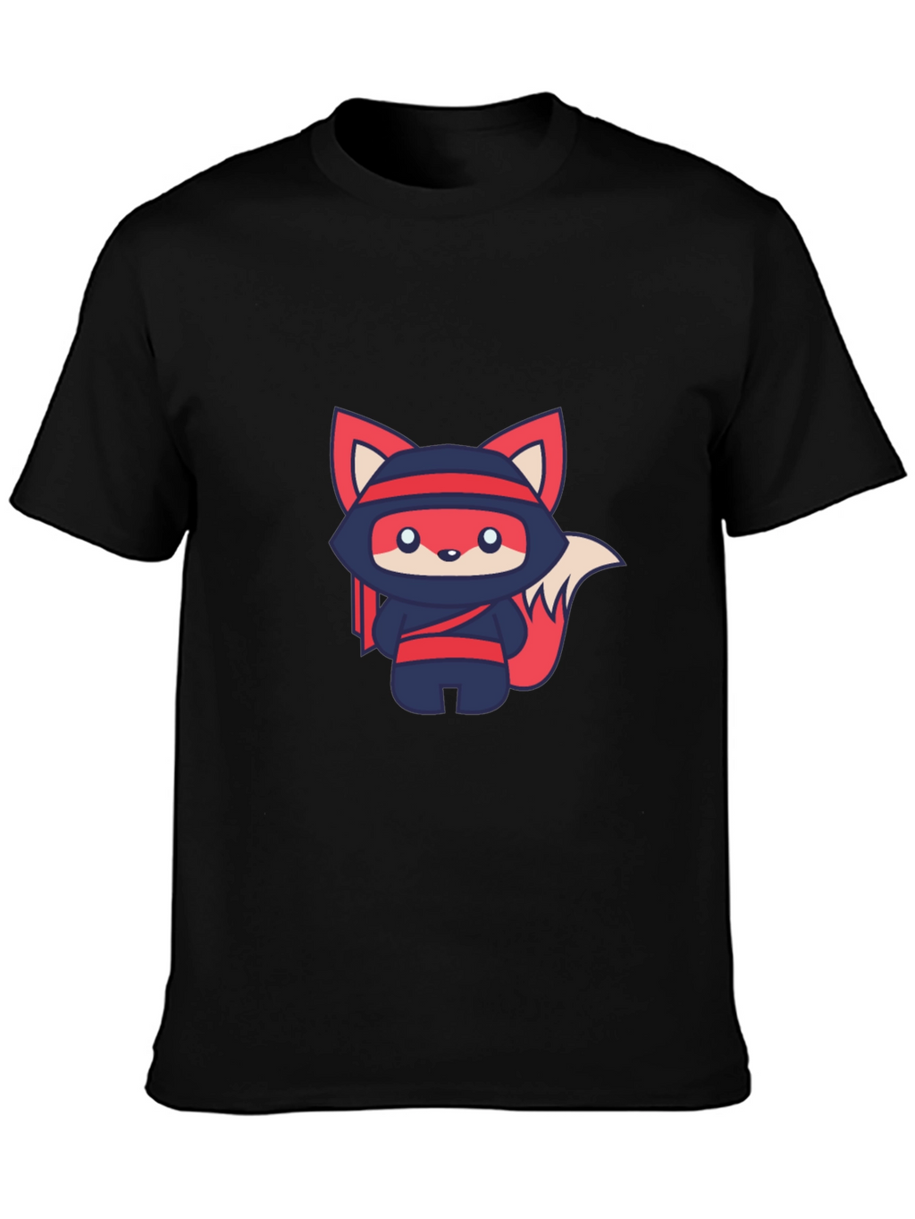 Ninja Fox Graphic Tee - Cute Anime Style T-Shirt