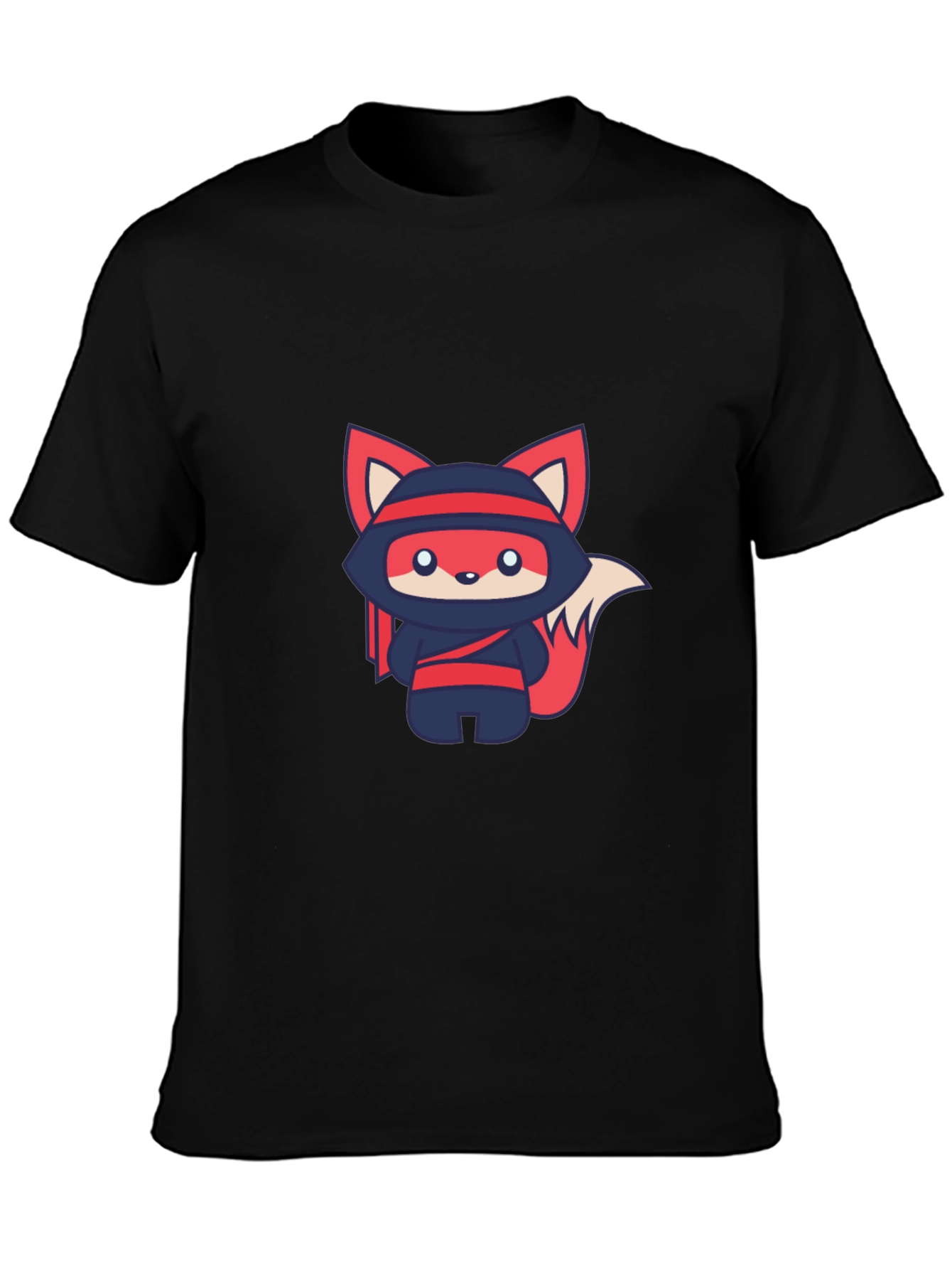 Ninja Fox Graphic Tee - Cute Anime Style T-Shirt