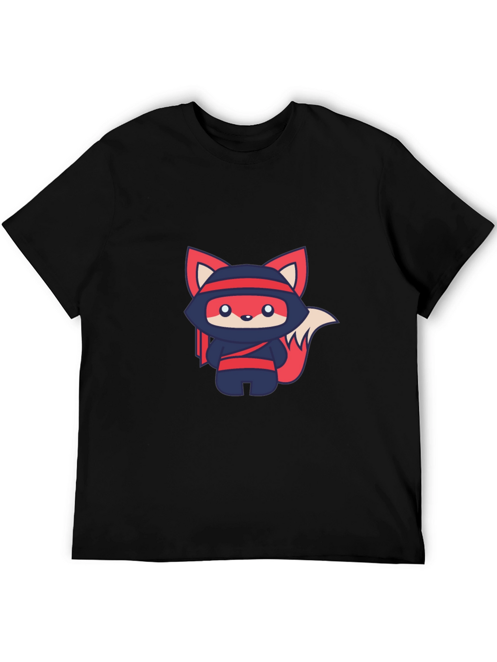 Ninja Fox Graphic Tee - Cute Anime Style T-Shirt