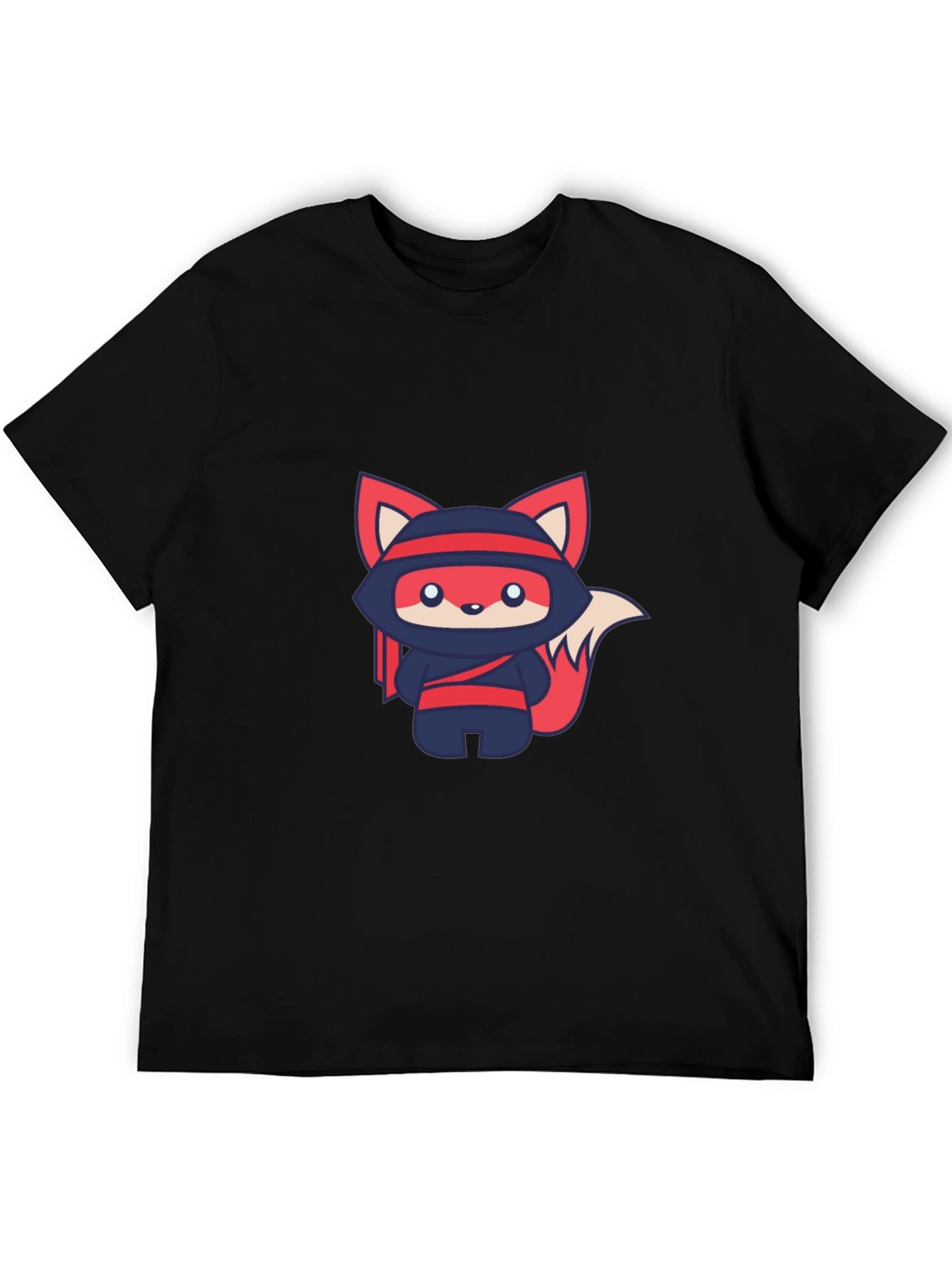 Ninja Fox Graphic Tee - Cute Anime Style T-Shirt
