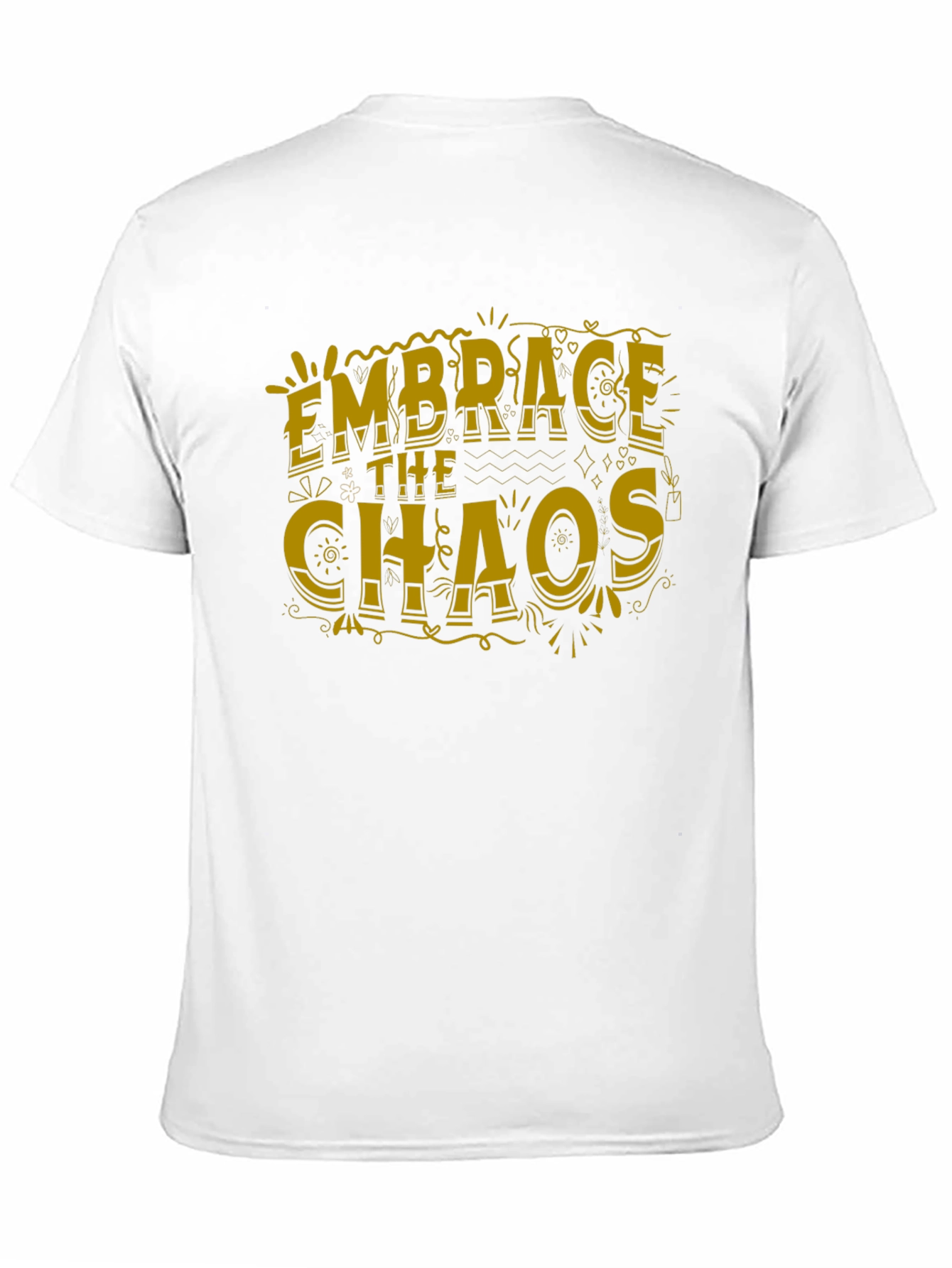 Embrace The Chaos Graphic Tee - Trendy Black T-Shirt
