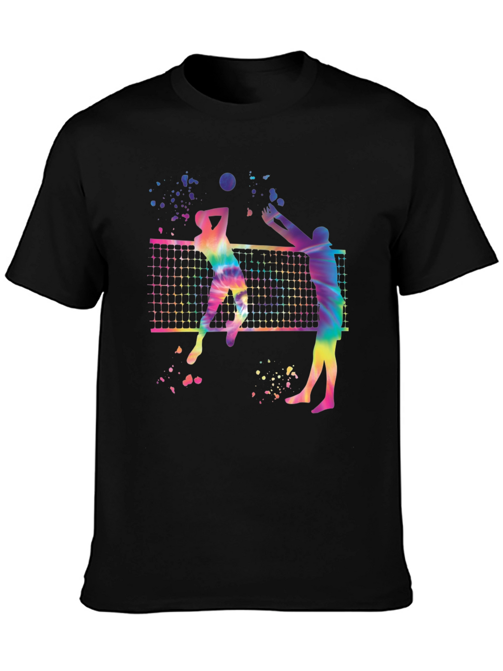 Tie-Dye Volleyball Graphic Tee