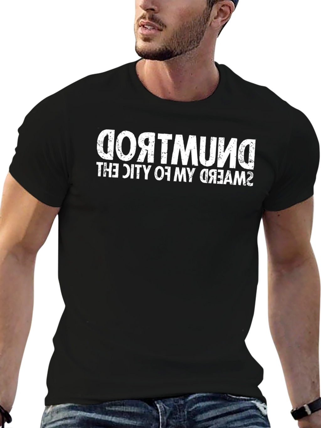 Dortmund Dream City Tee - Black Graphic T-Shirt