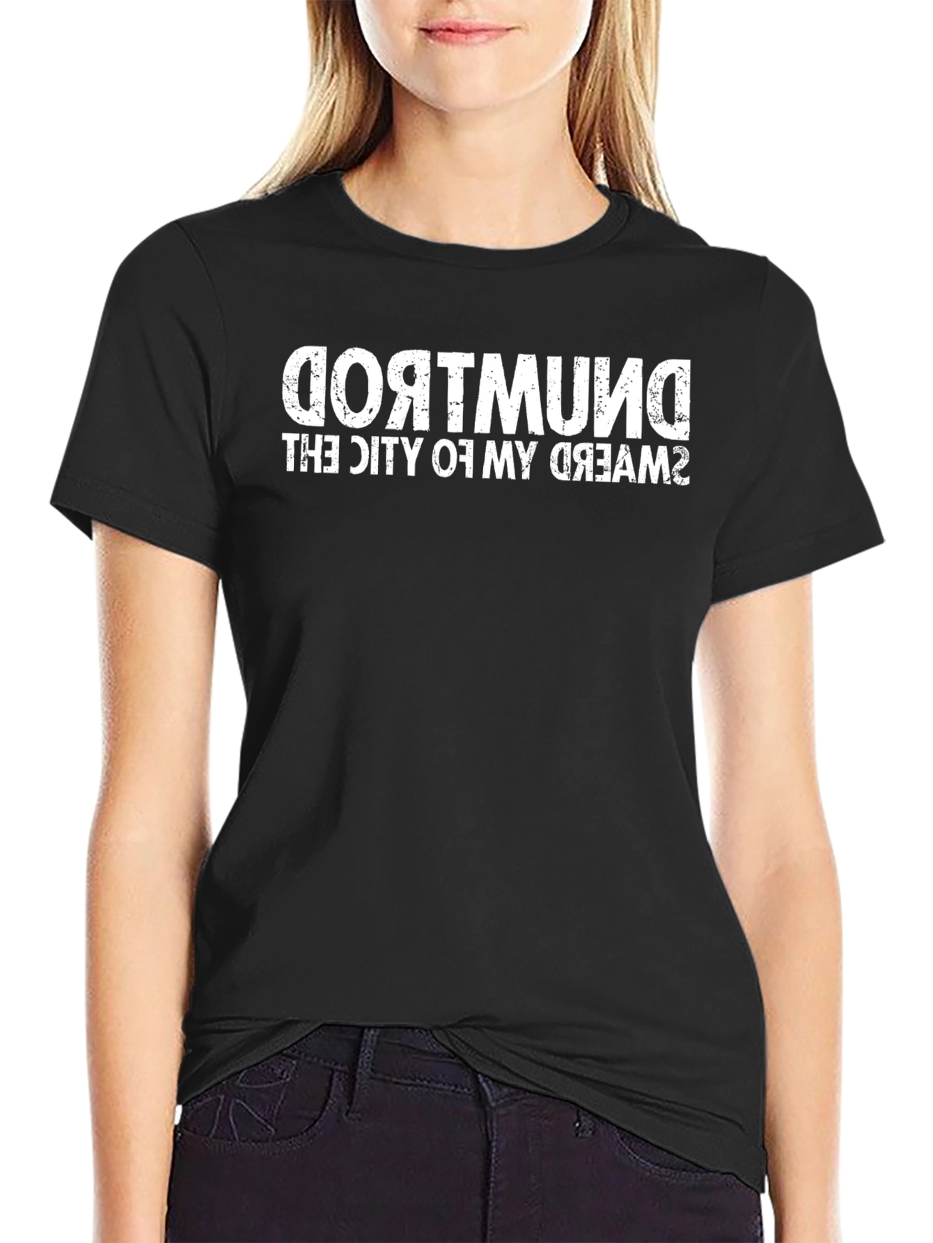 Dortmund Dream City Tee - Black Graphic T-Shirt