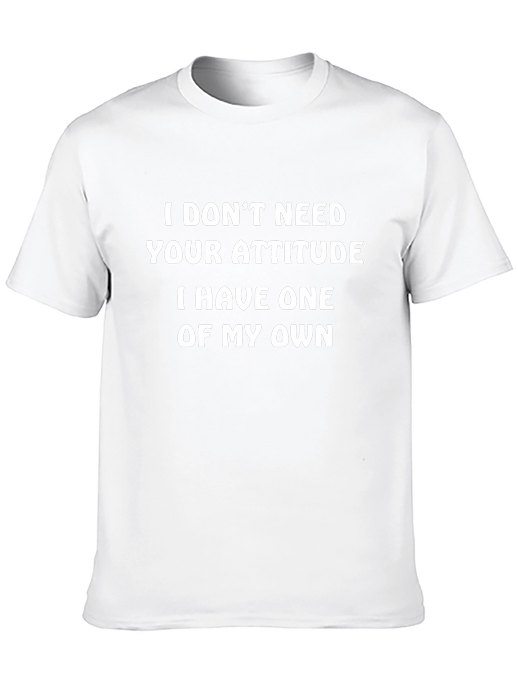 Funny Attitude Slogan Black T-Shirt