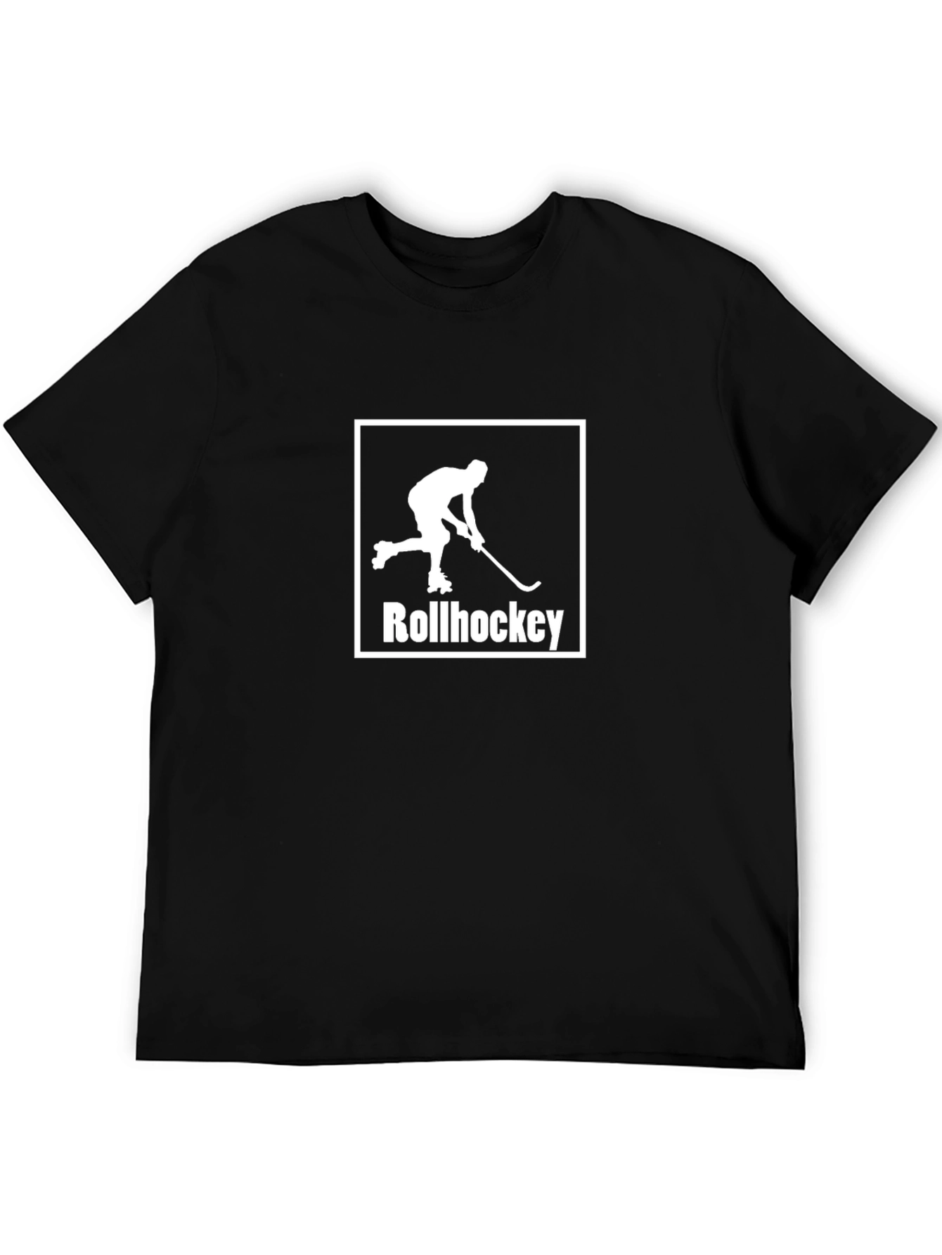 Rollhockey Graphic T-Shirt - Sporty Black Tee