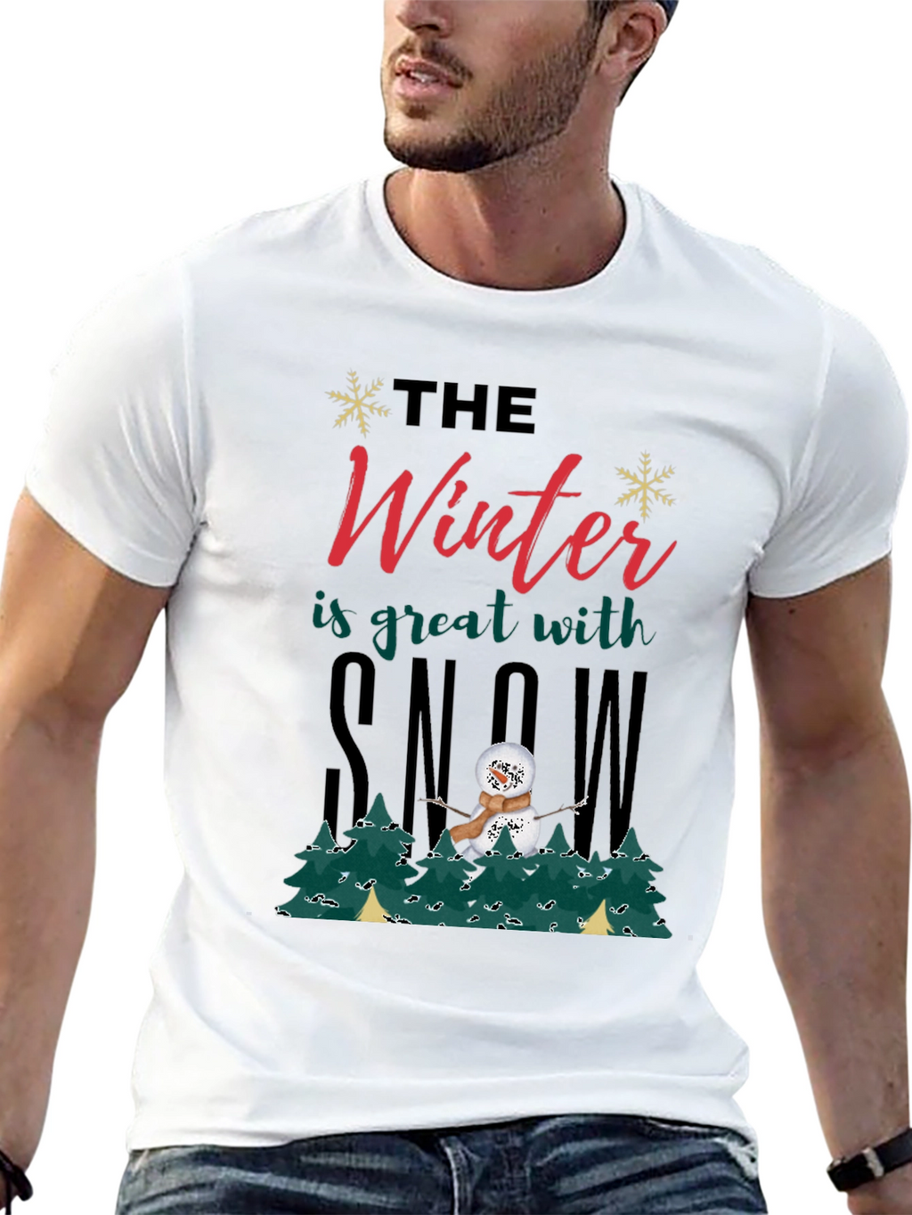 Winter Snowman Graphic Tee