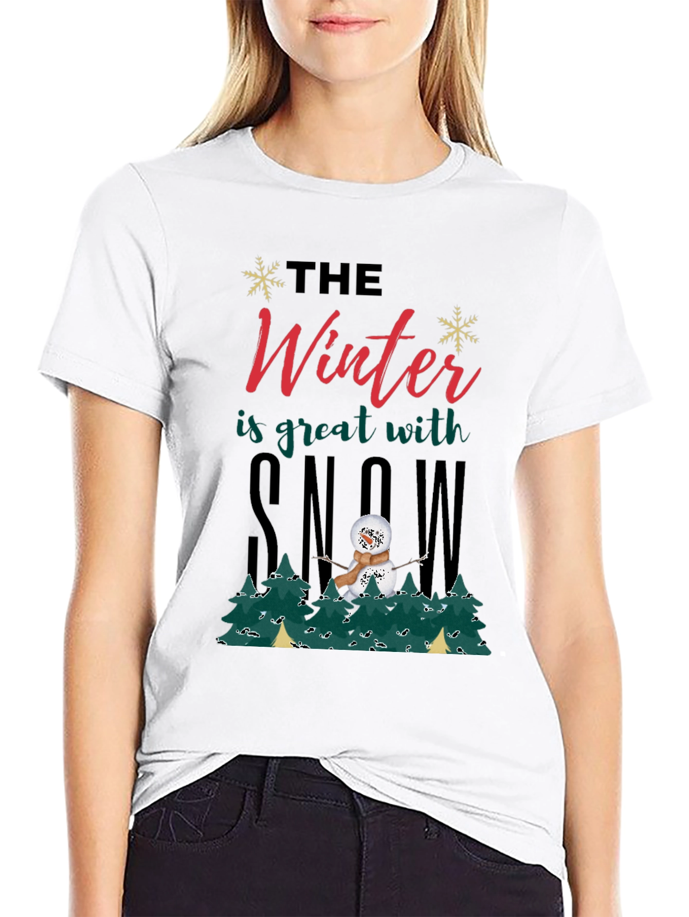 Winter Snowman Graphic Tee