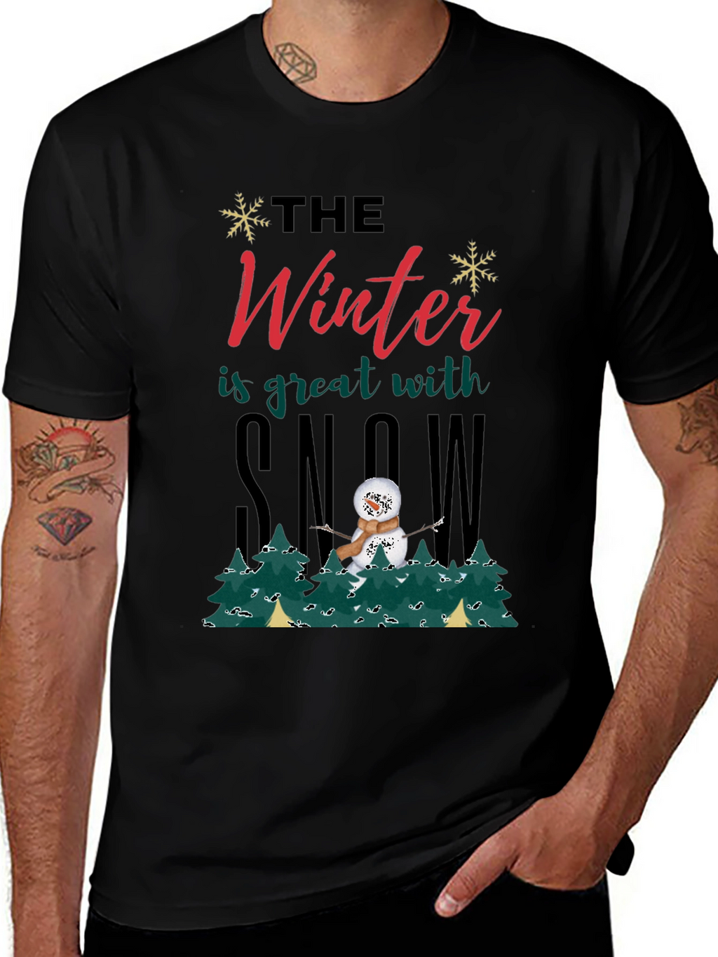 Winter Snowman Graphic Tee