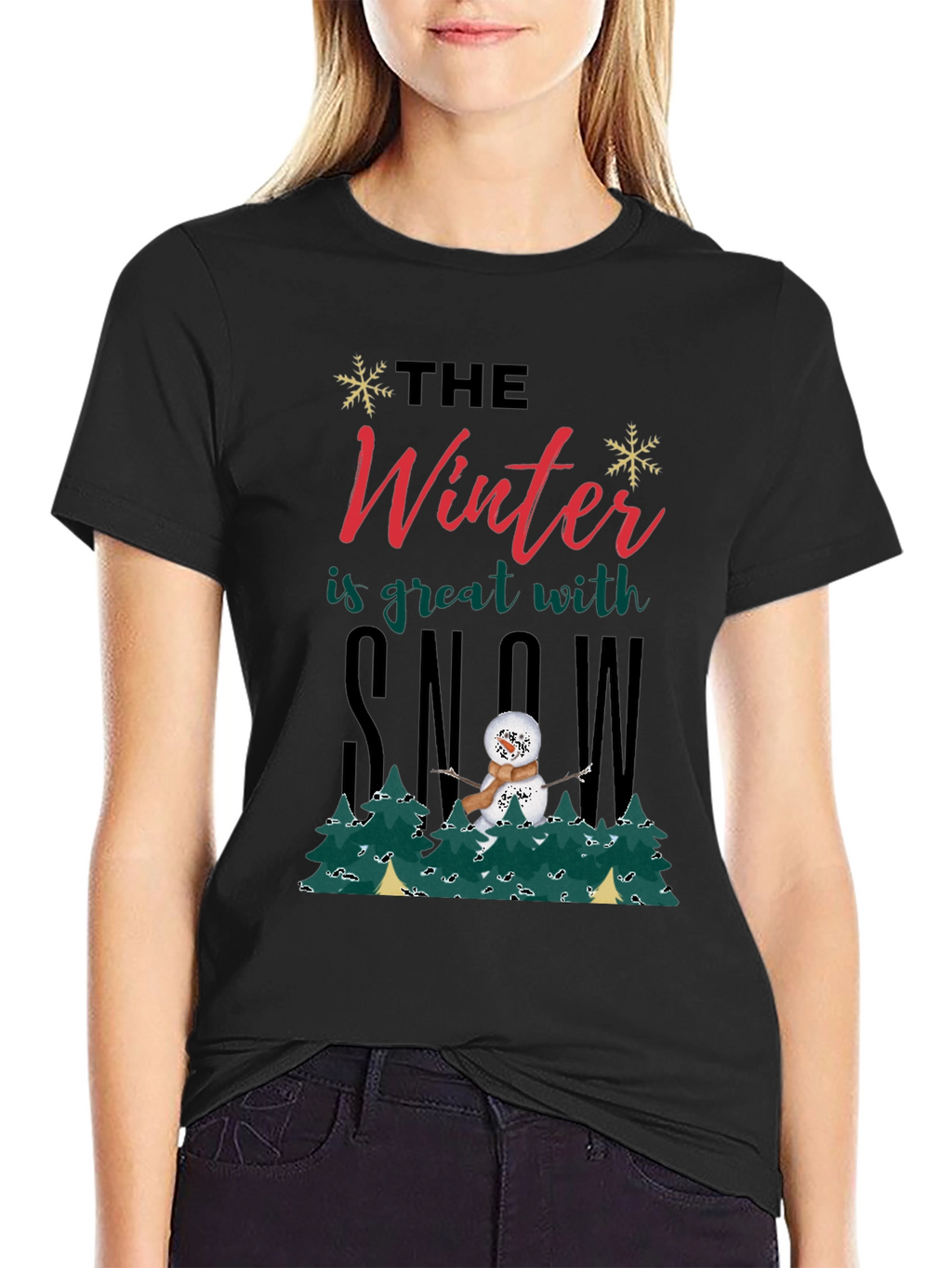Winter Snowman Graphic Tee