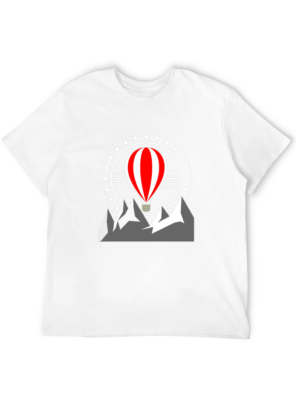 Adventure Awaits: Hot Air Balloon Mountain Graphic Tee