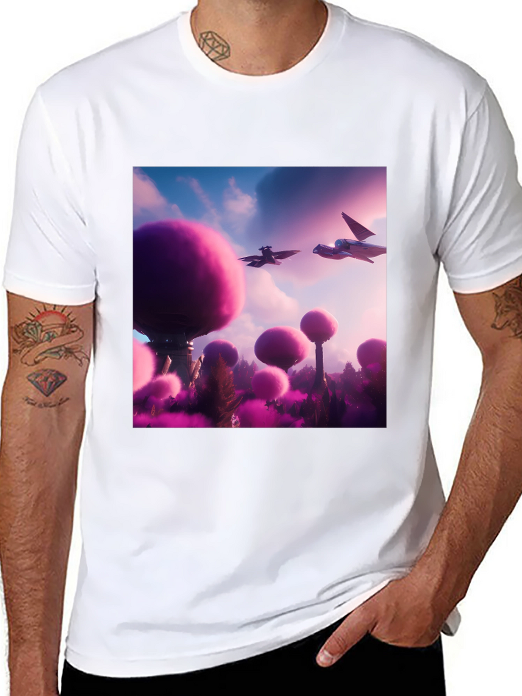 Sci-Fi Landscape Graphic Tee