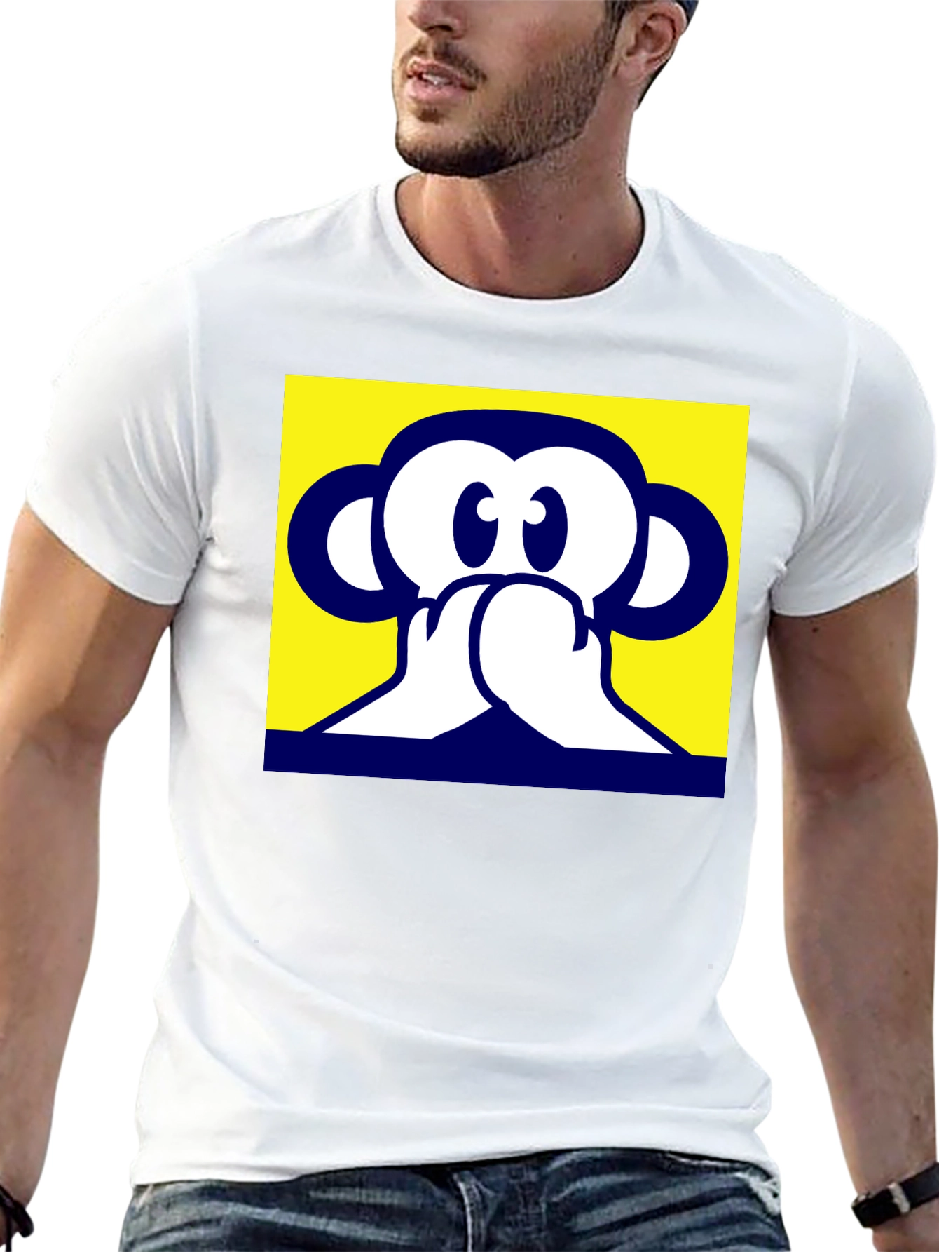 Hear No Evil Monkey Graphic T-Shirt