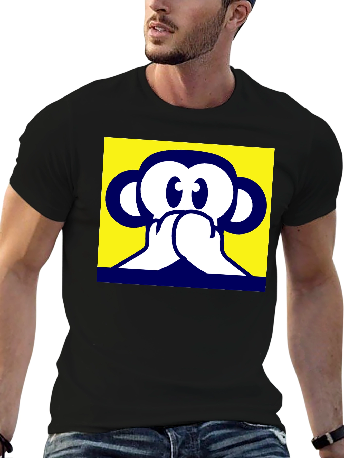 Hear No Evil Monkey Graphic T-Shirt