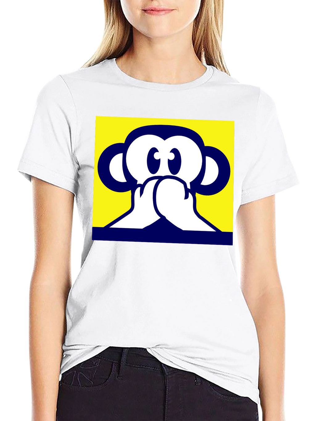 Hear No Evil Monkey Graphic T-Shirt