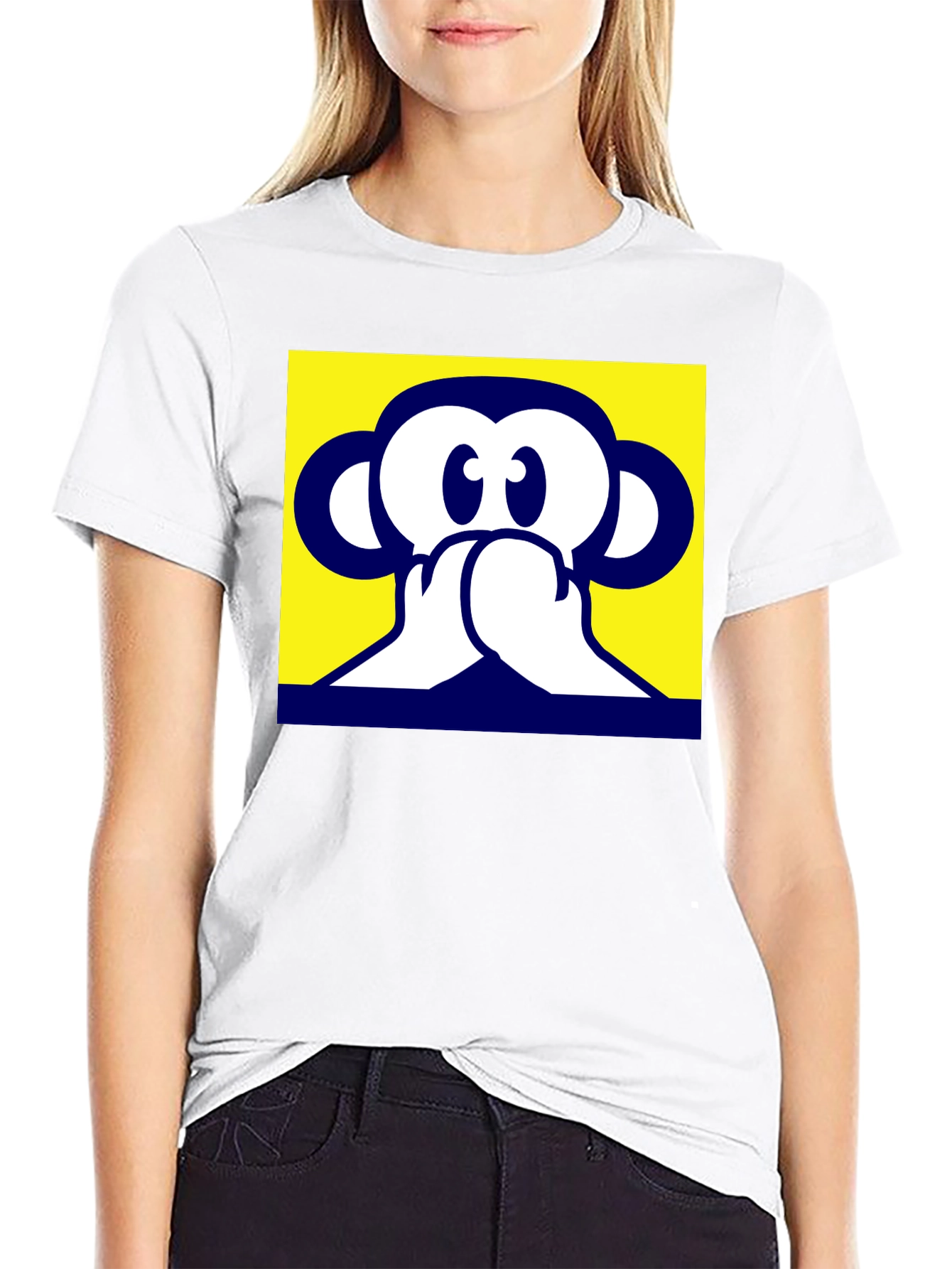 Hear No Evil Monkey Graphic T-Shirt