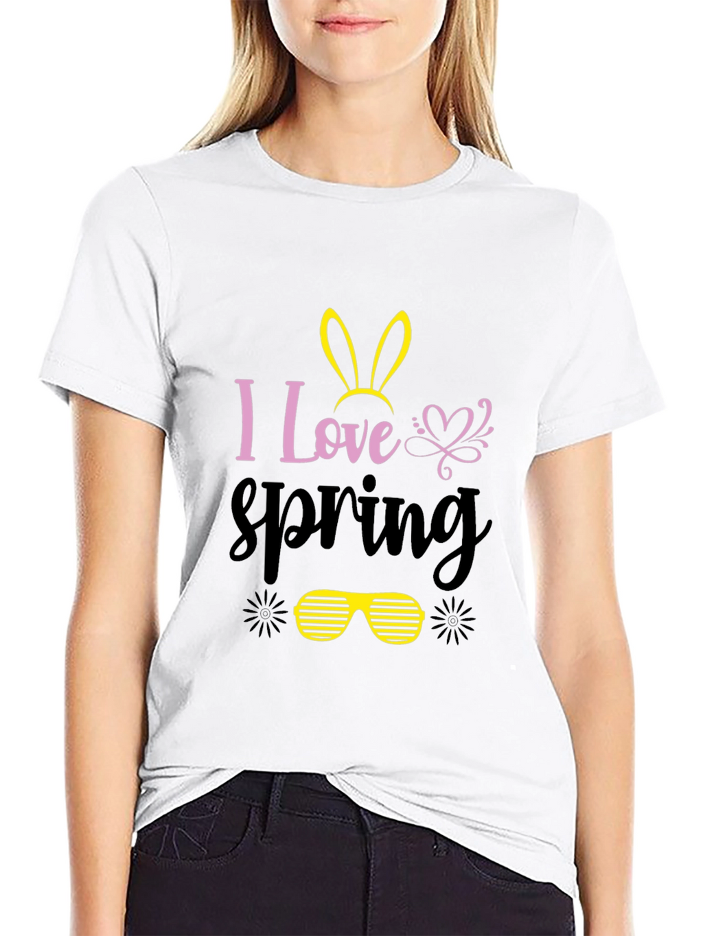 I Love Spring Bunny T-Shirt