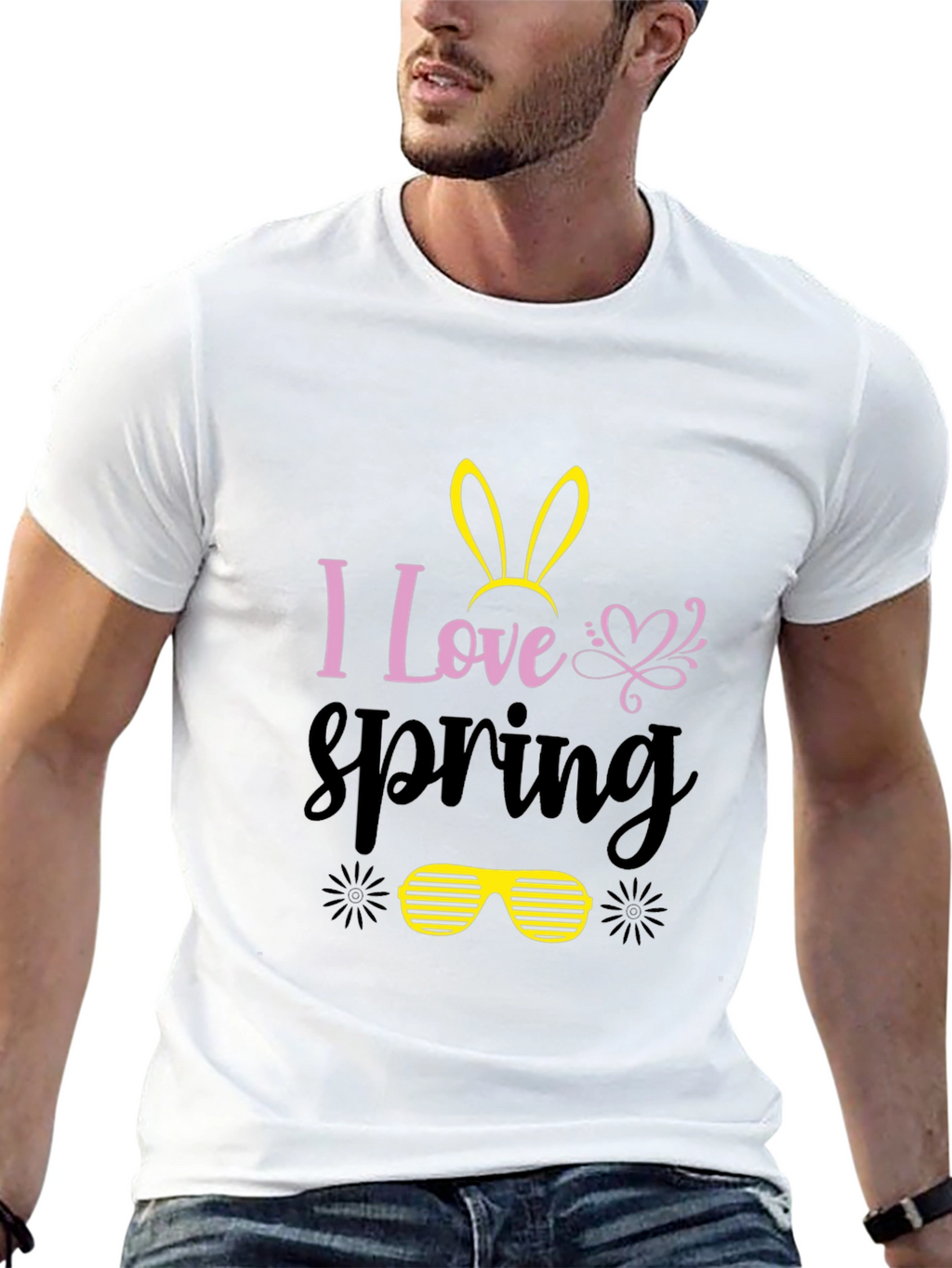 I Love Spring Bunny T-Shirt