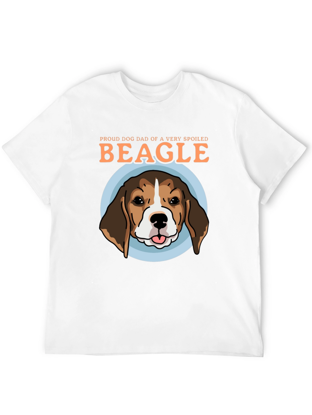 Proud Dog Dad Beagle Graphic T-Shirt