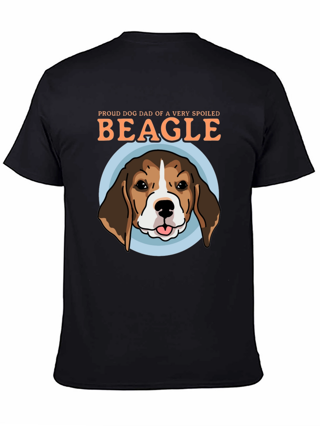 Proud Dog Dad Beagle Graphic T-Shirt