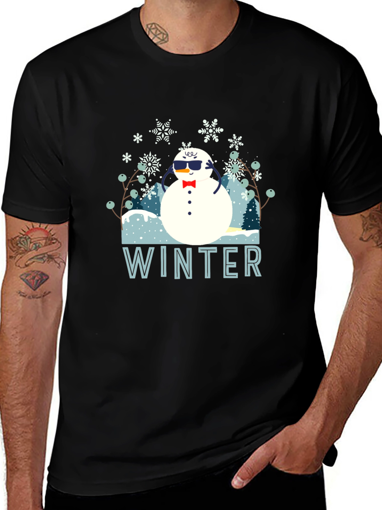 Cool Winter Snowman T-Shirt