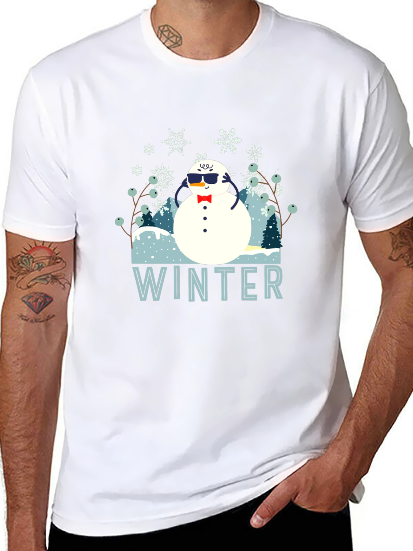 Cool Winter Snowman T-Shirt