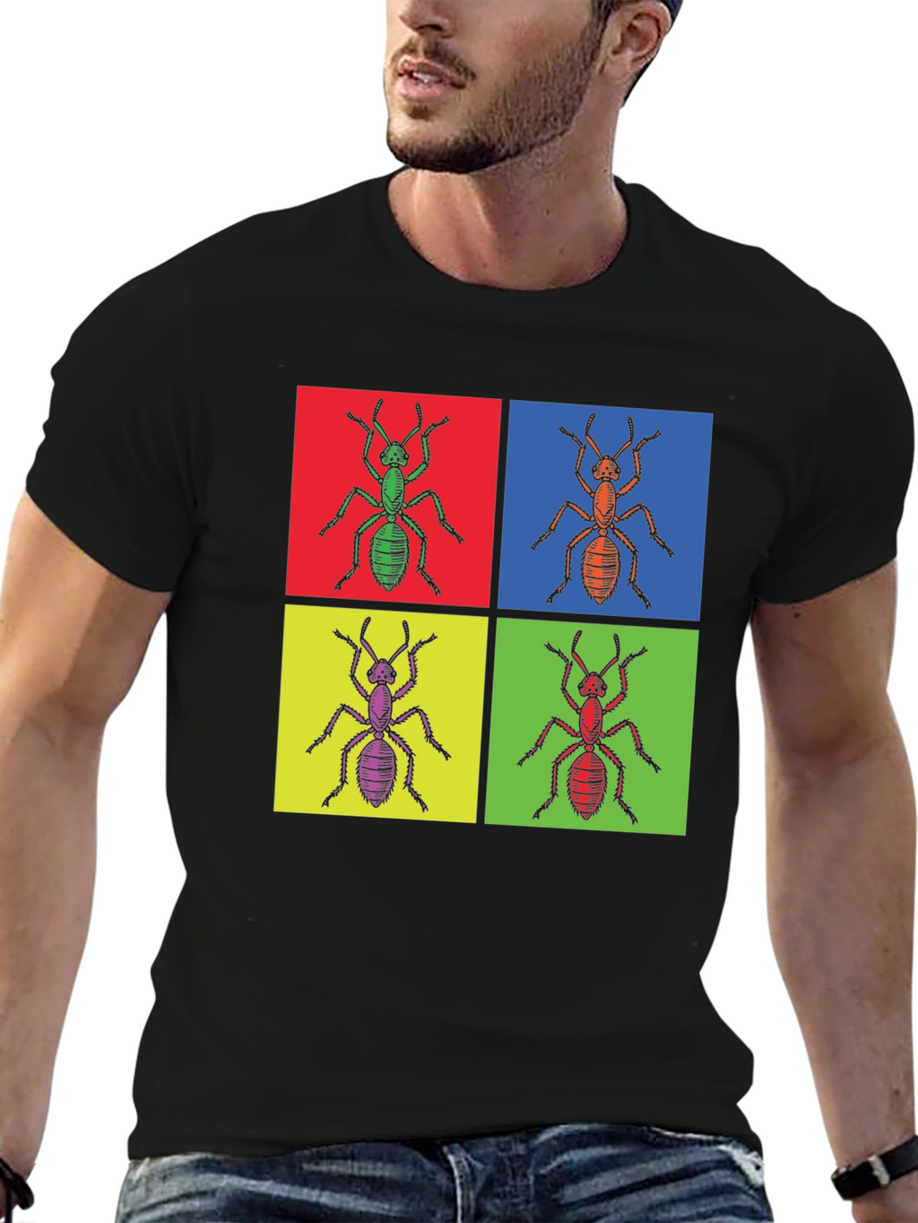 Pop Art Ant T-Shirt - Unique Graphic Tee