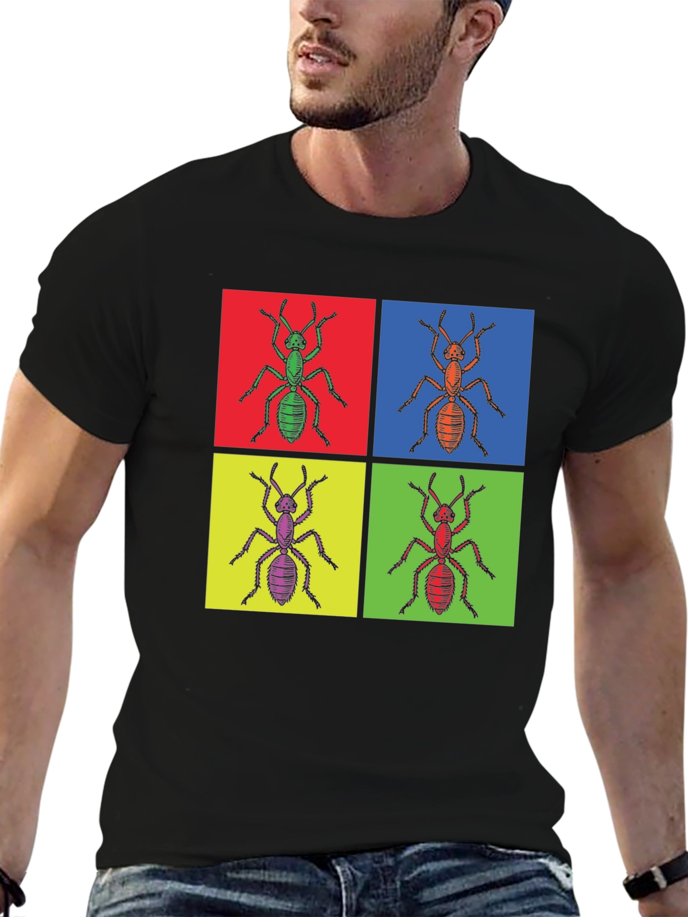 Pop Art Ant T-Shirt - Unique Graphic Tee