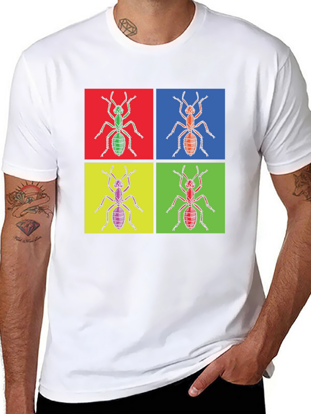 Pop Art Ant T-Shirt - Unique Graphic Tee
