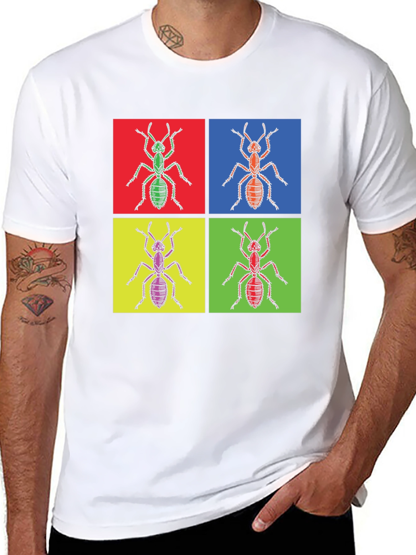 Pop Art Ant T-Shirt - Unique Graphic Tee