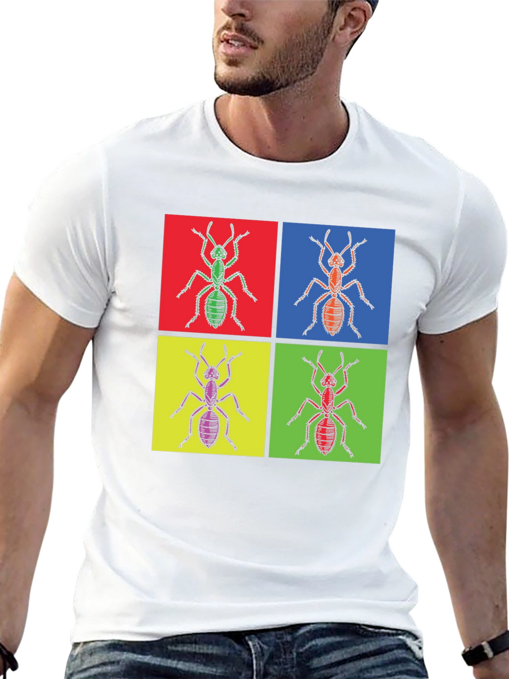 Pop Art Ant T-Shirt - Unique Graphic Tee