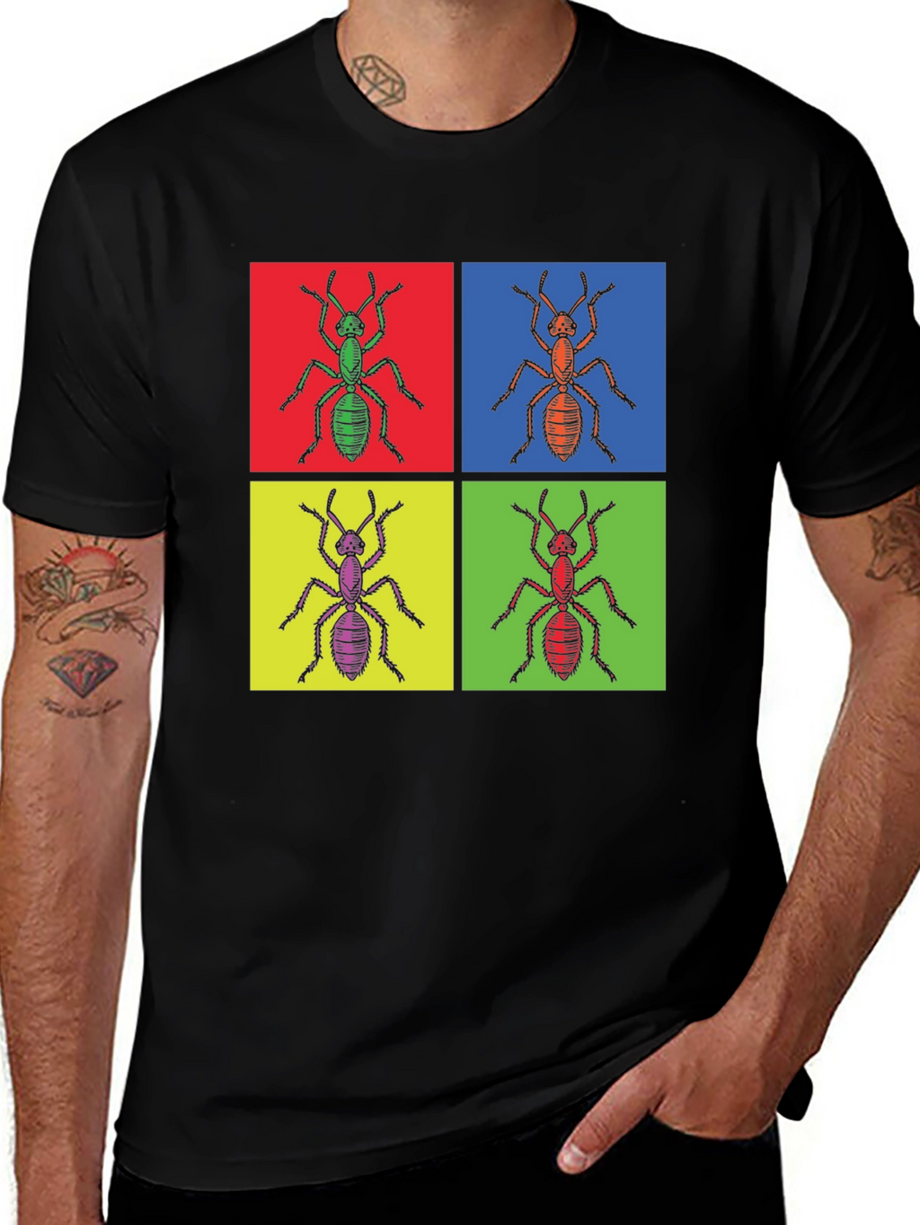 Pop Art Ant T-Shirt - Unique Graphic Tee