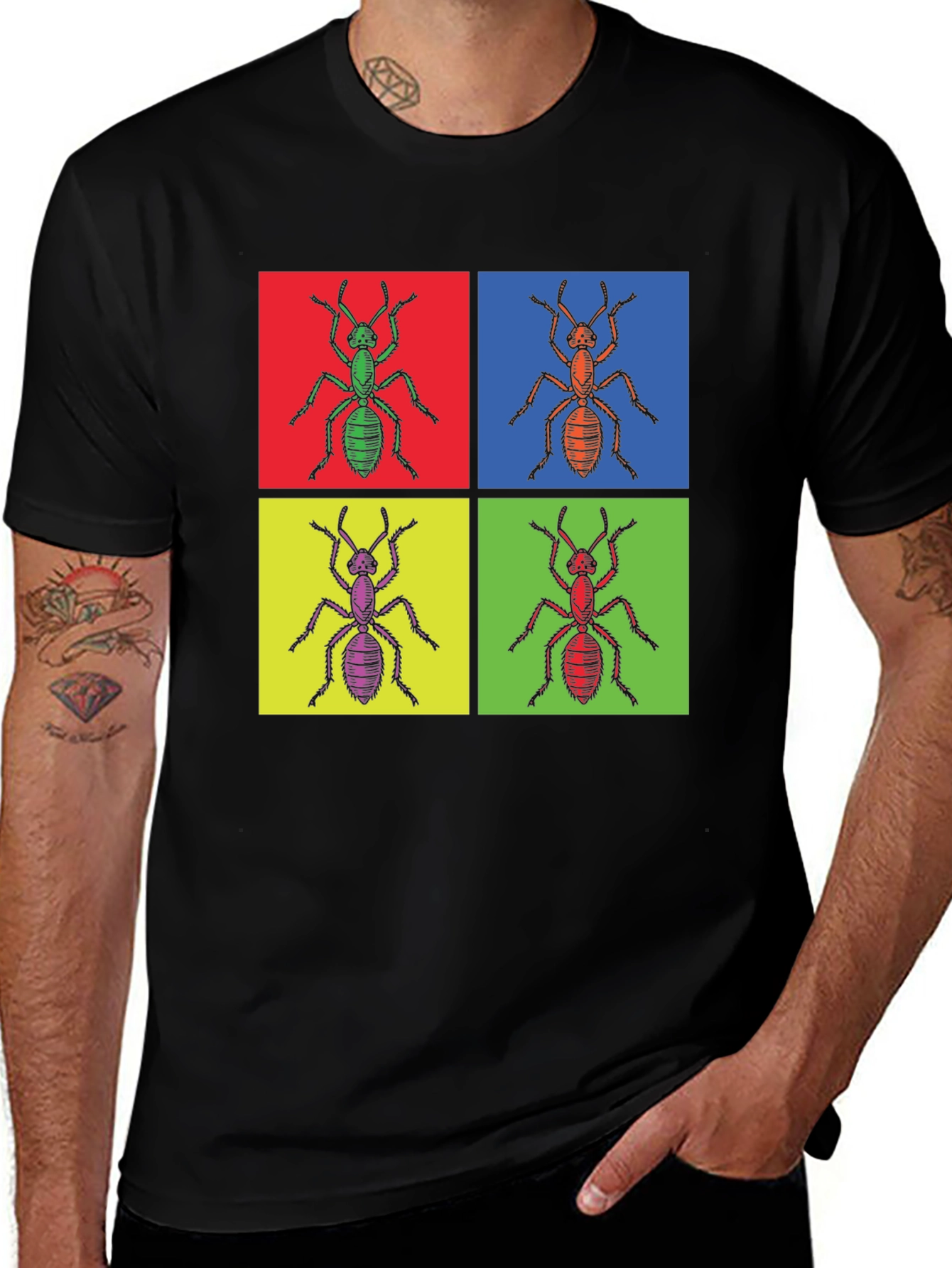 Pop Art Ant T-Shirt - Unique Graphic Tee