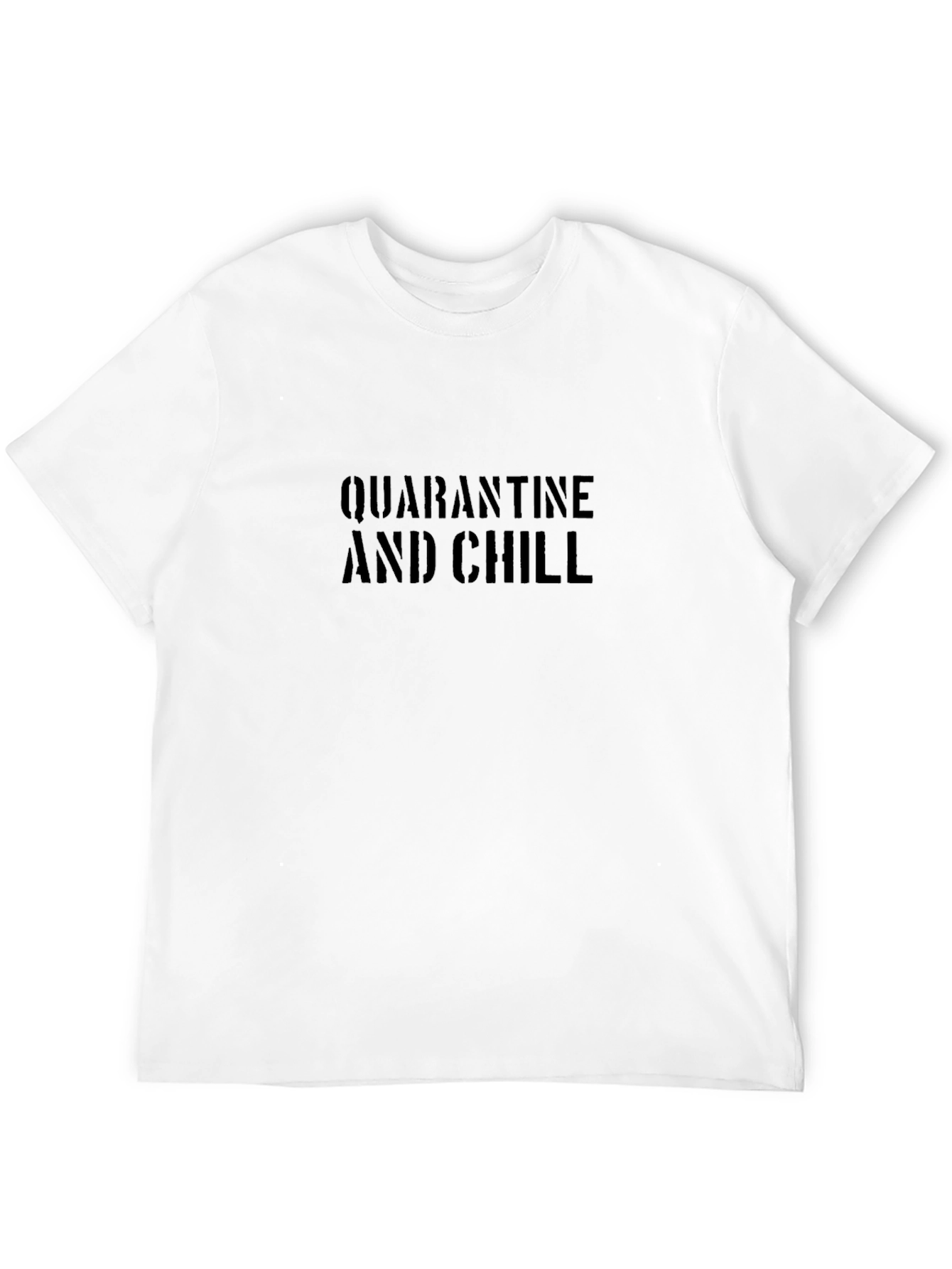 Quarantine and Chill Graphic Tee - Black