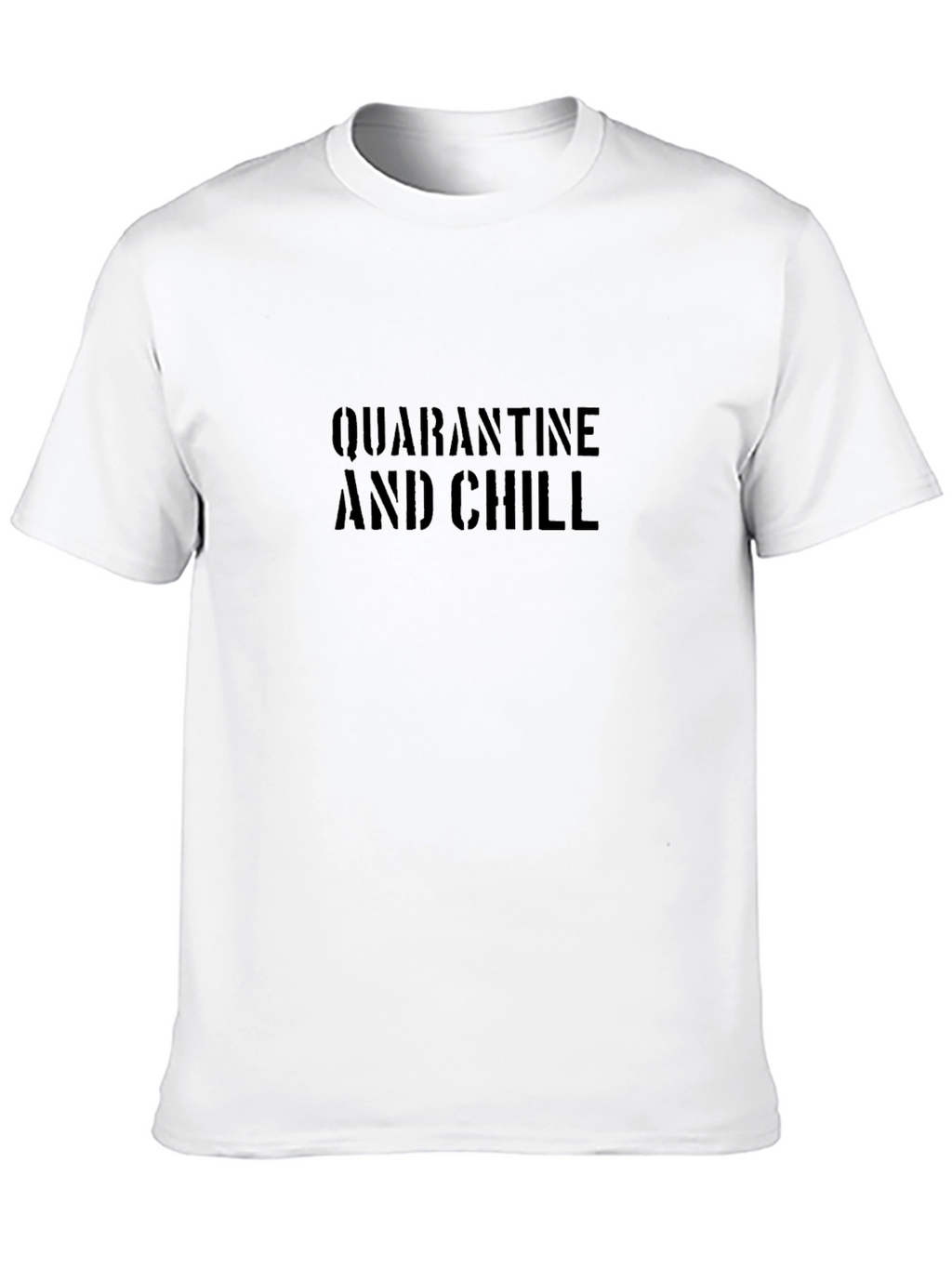 Quarantine and Chill Graphic Tee - Black