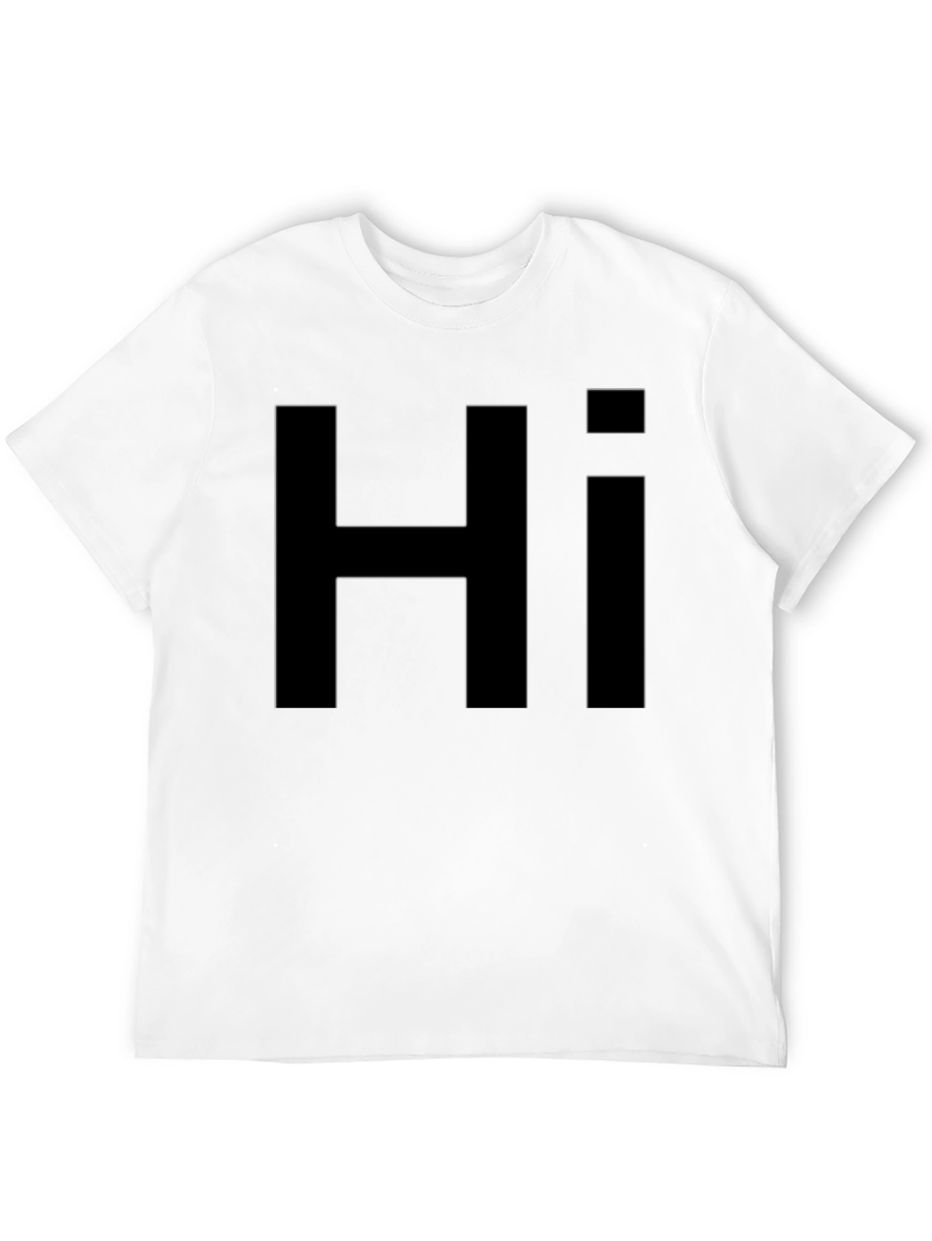Black Hi Graphic T-Shirt - Casual Style