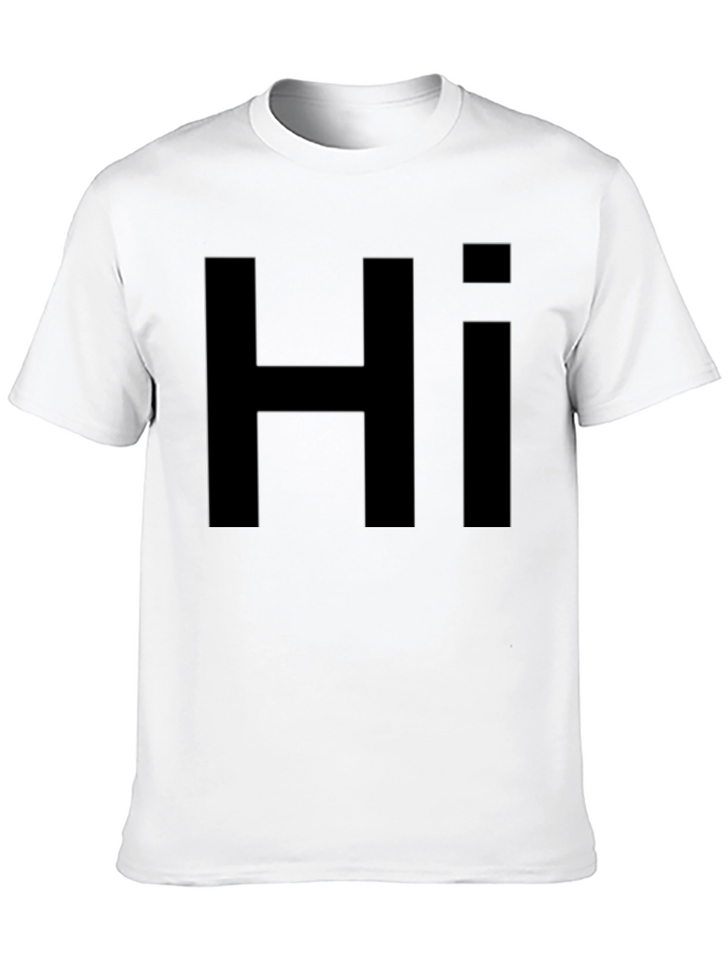Black Hi Graphic T-Shirt - Casual Style