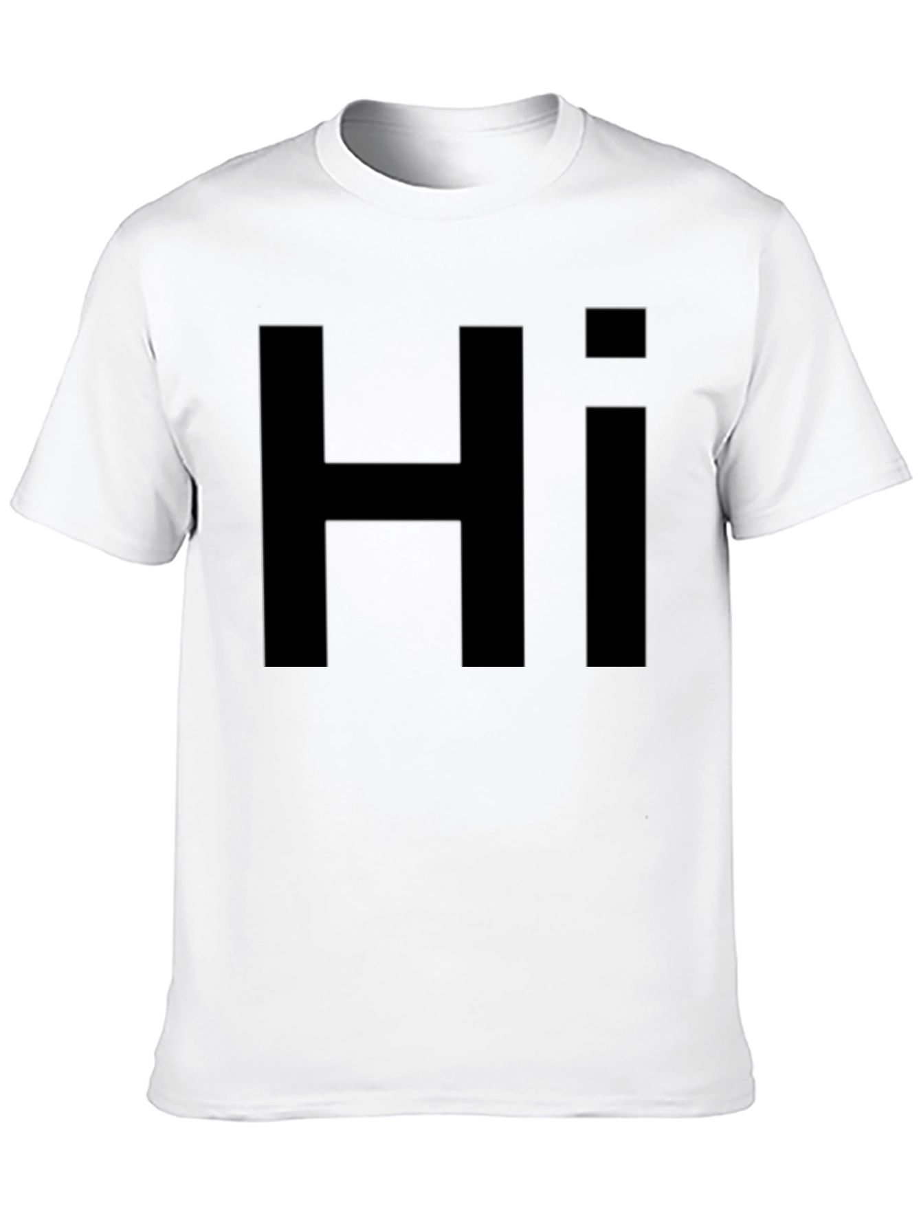 Black Hi Graphic T-Shirt - Casual Style