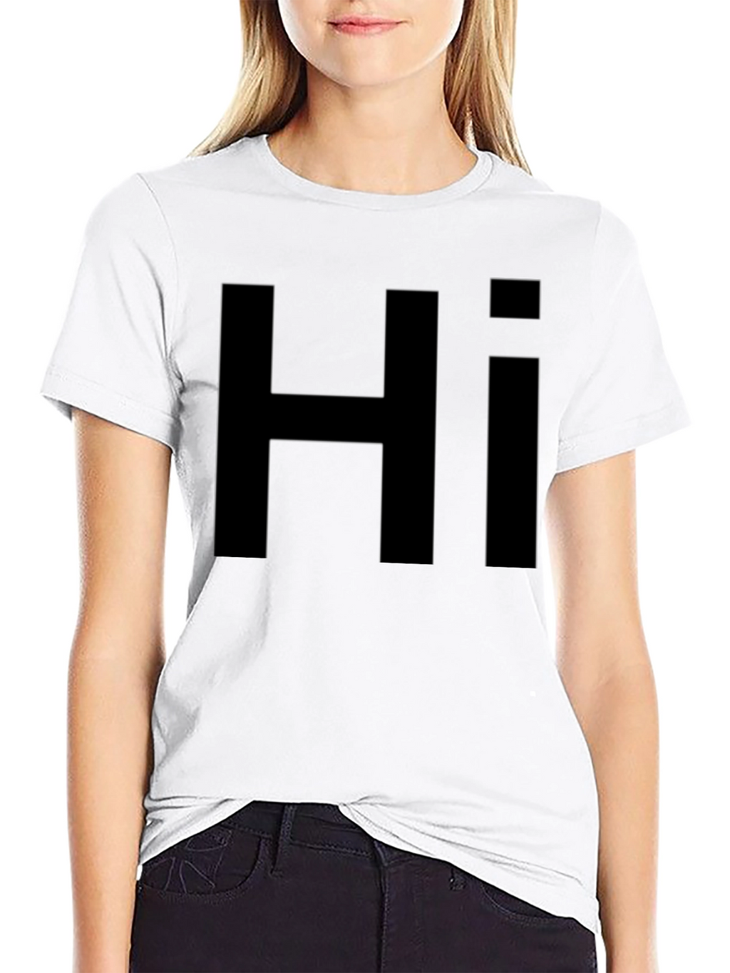 Black Hi Graphic T-Shirt - Casual Style