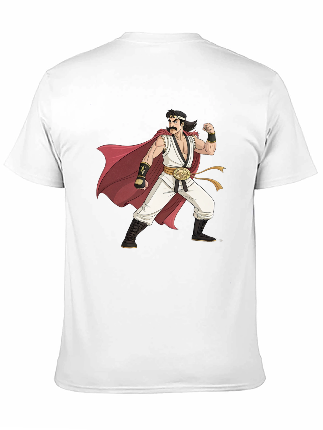 Retro Anime Character Graphic Black T-Shirt