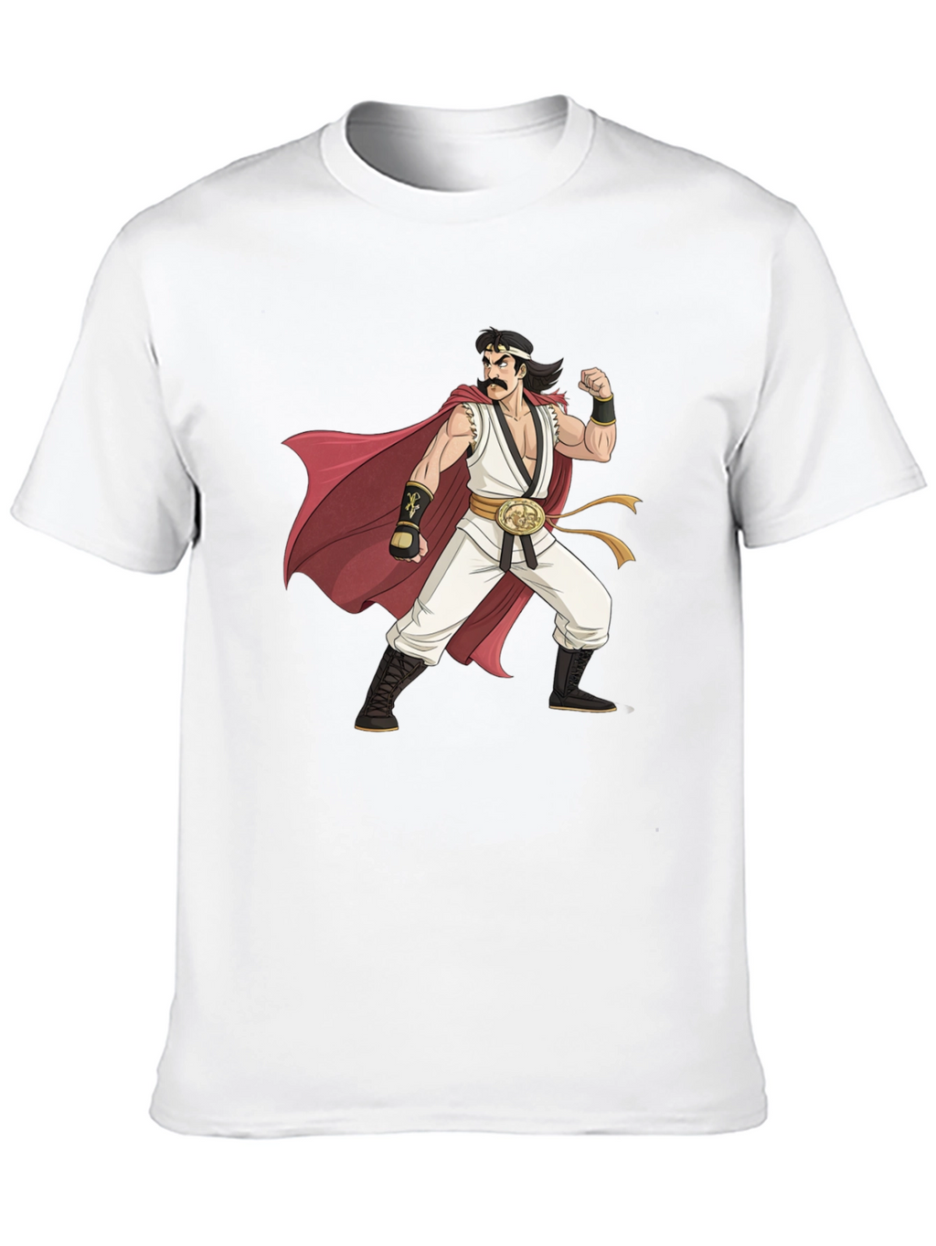 Retro Anime Character Graphic Black T-Shirt