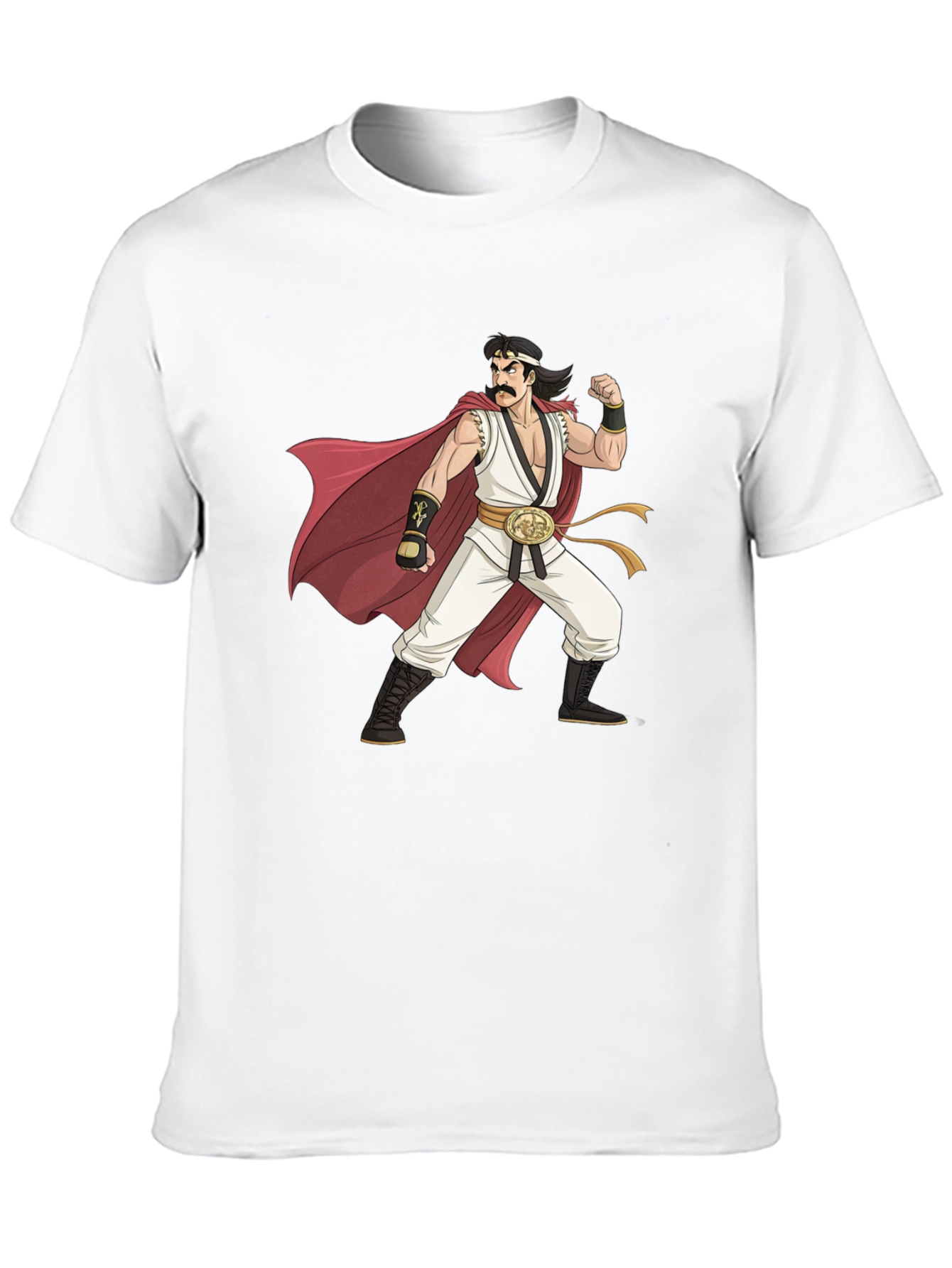 Retro Anime Character Graphic Black T-Shirt