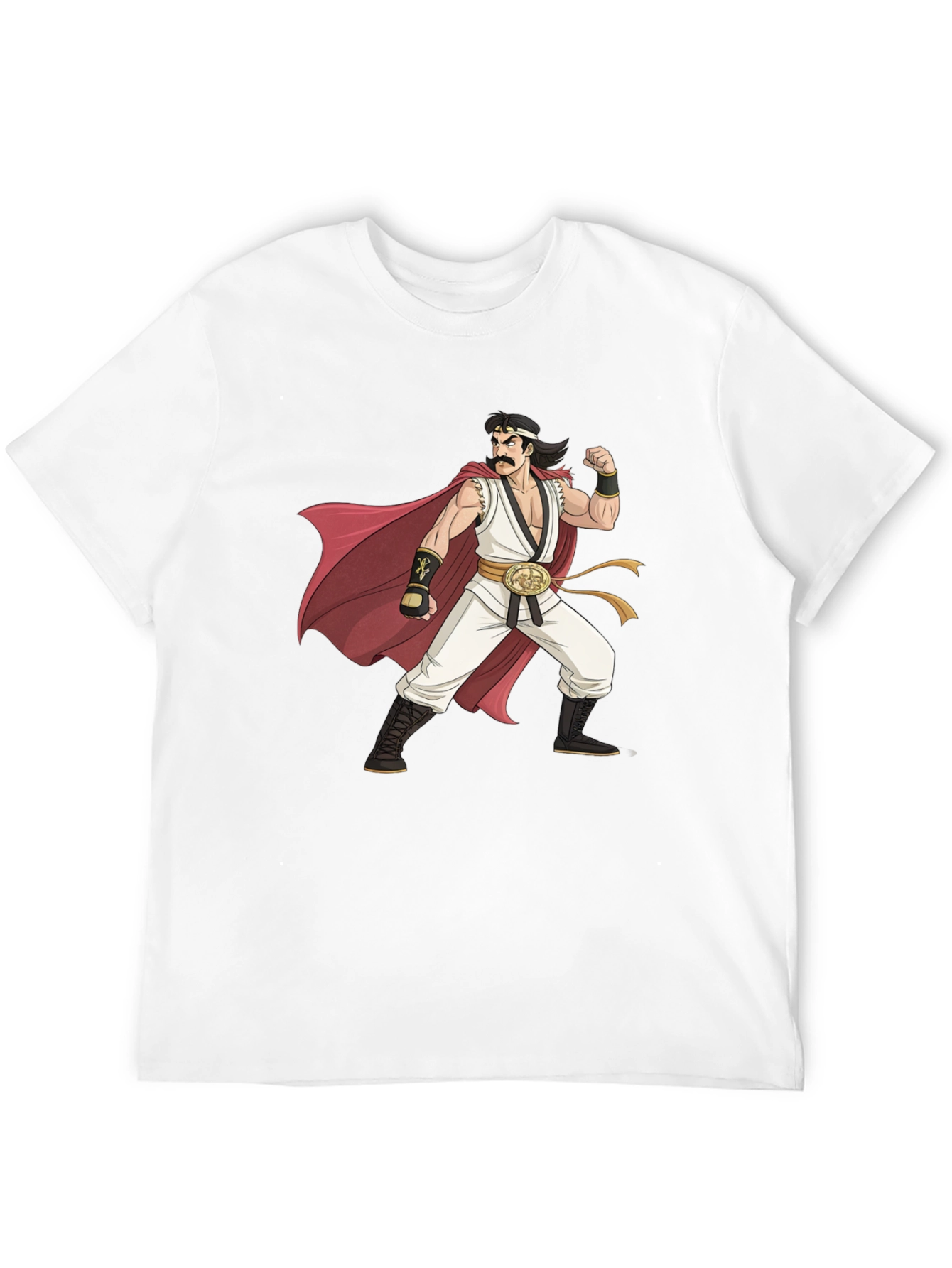Retro Anime Character Graphic Black T-Shirt