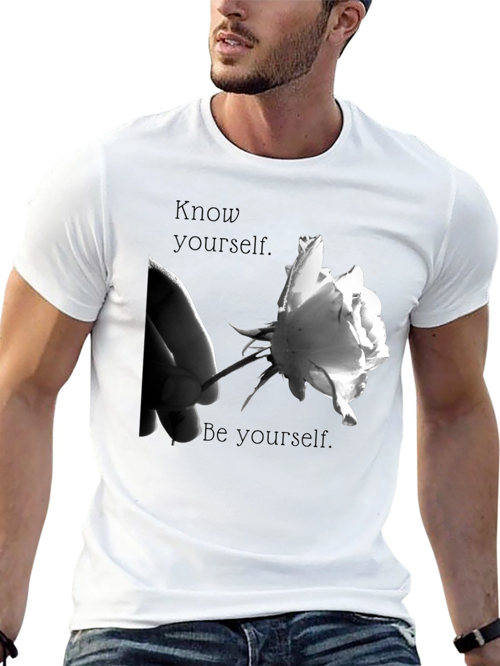 Know Yourself Graphic T-Shirt - Black